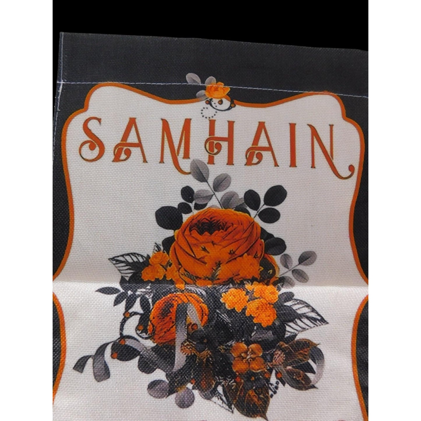 Samhain Blessings Garden Flag Halloween Fall Outdoor Banner Autumn Pagan Wicca