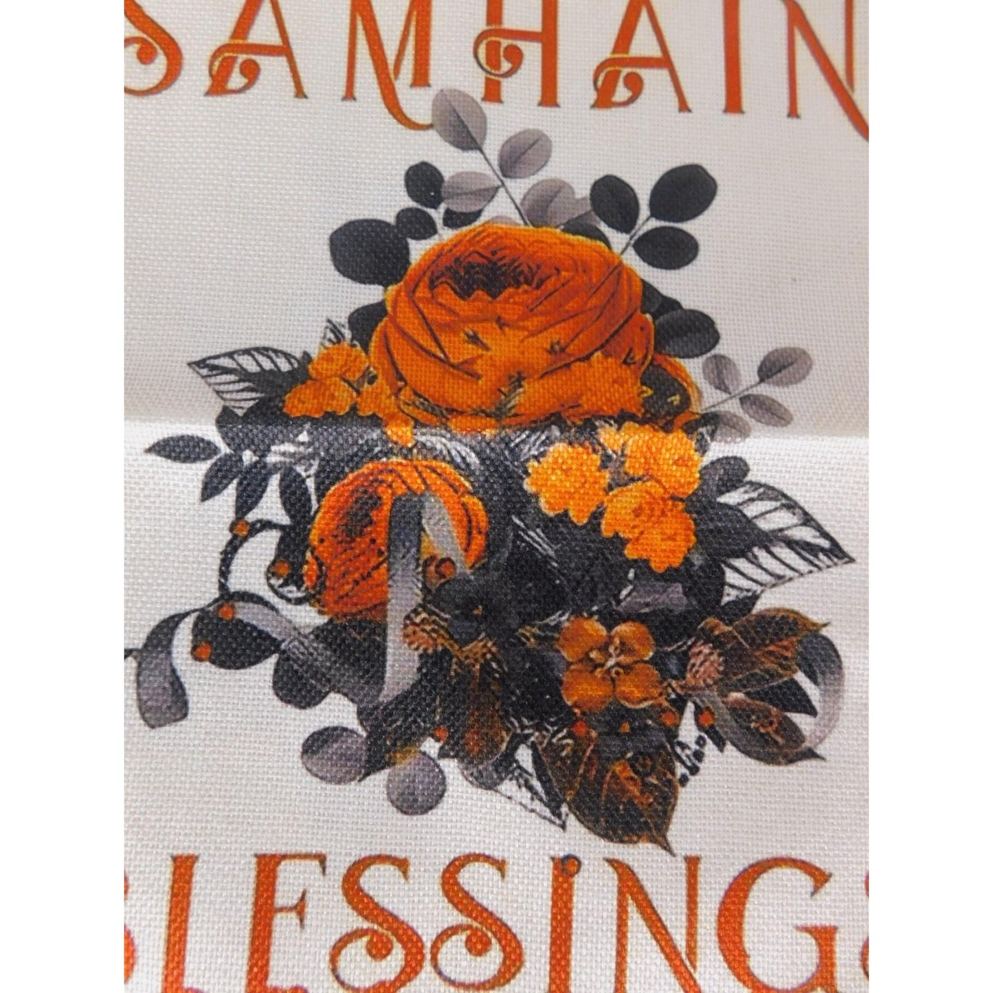 Samhain Blessings Garden Flag Halloween Fall Outdoor Banner Autumn Pagan Wicca