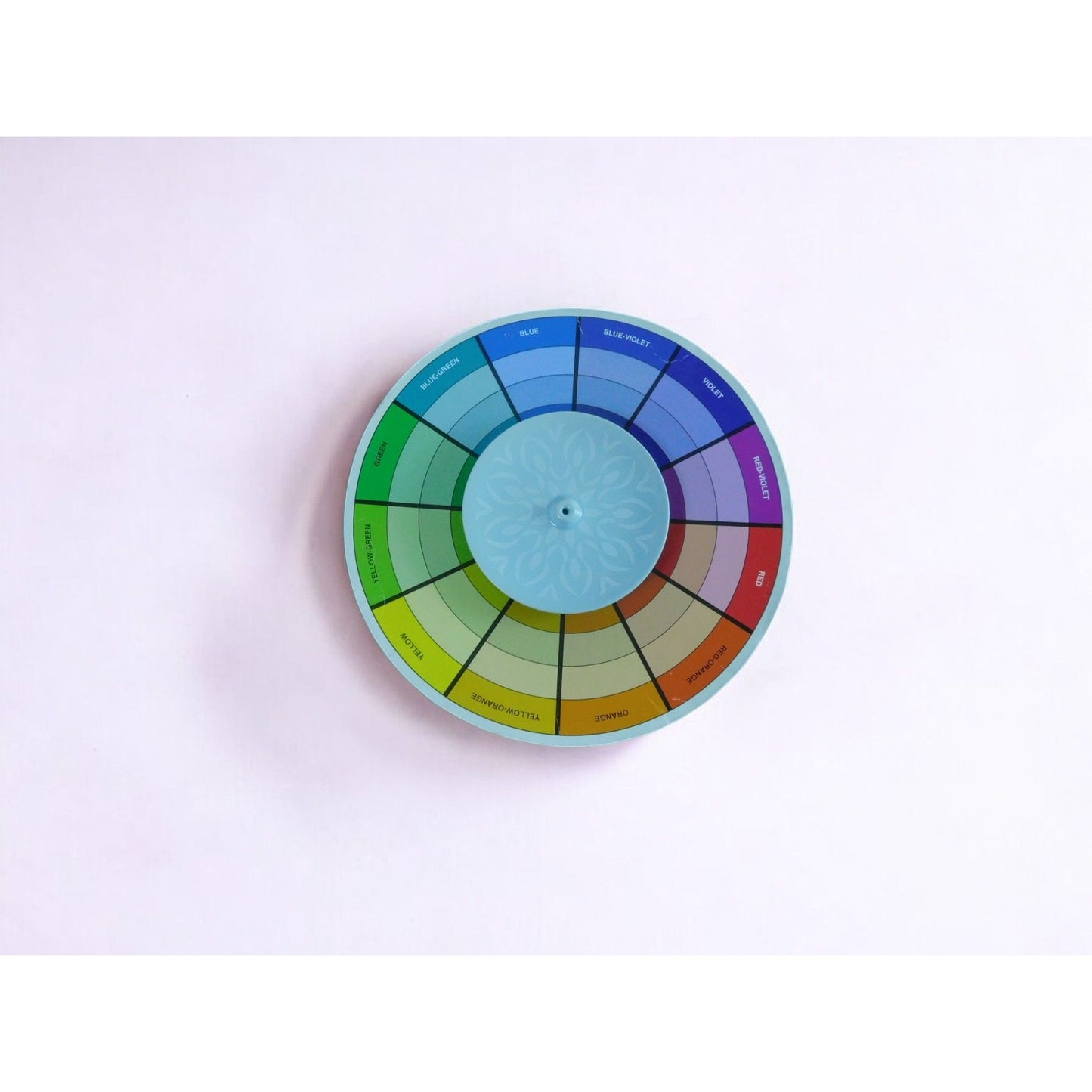 Porte-encens en céramique floral bleu 4" Décoration d'intérieur