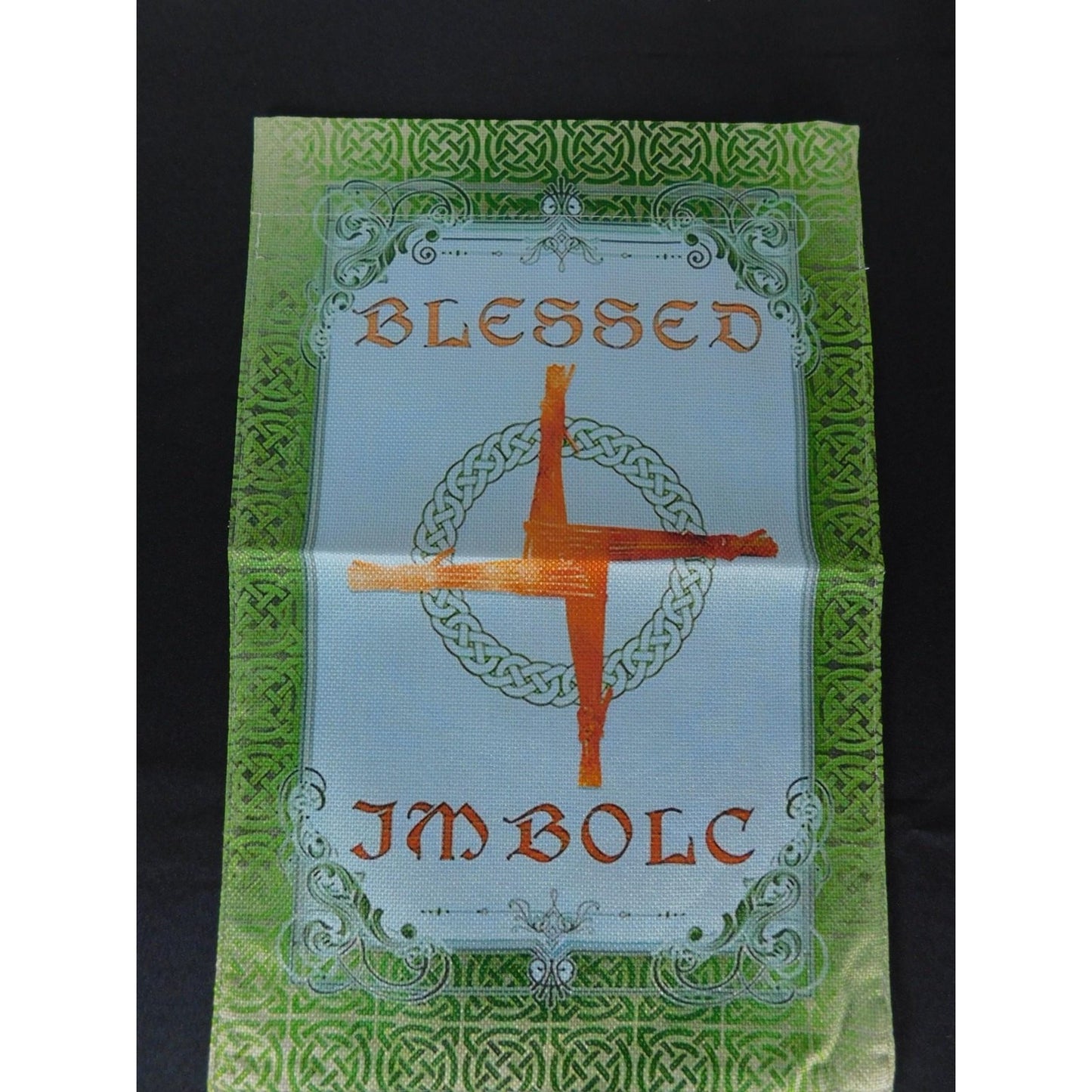 Blessed Imbolc Garden Flag Pagan Wiccan Brigid's Cross Celtic Sabbat Outdoor