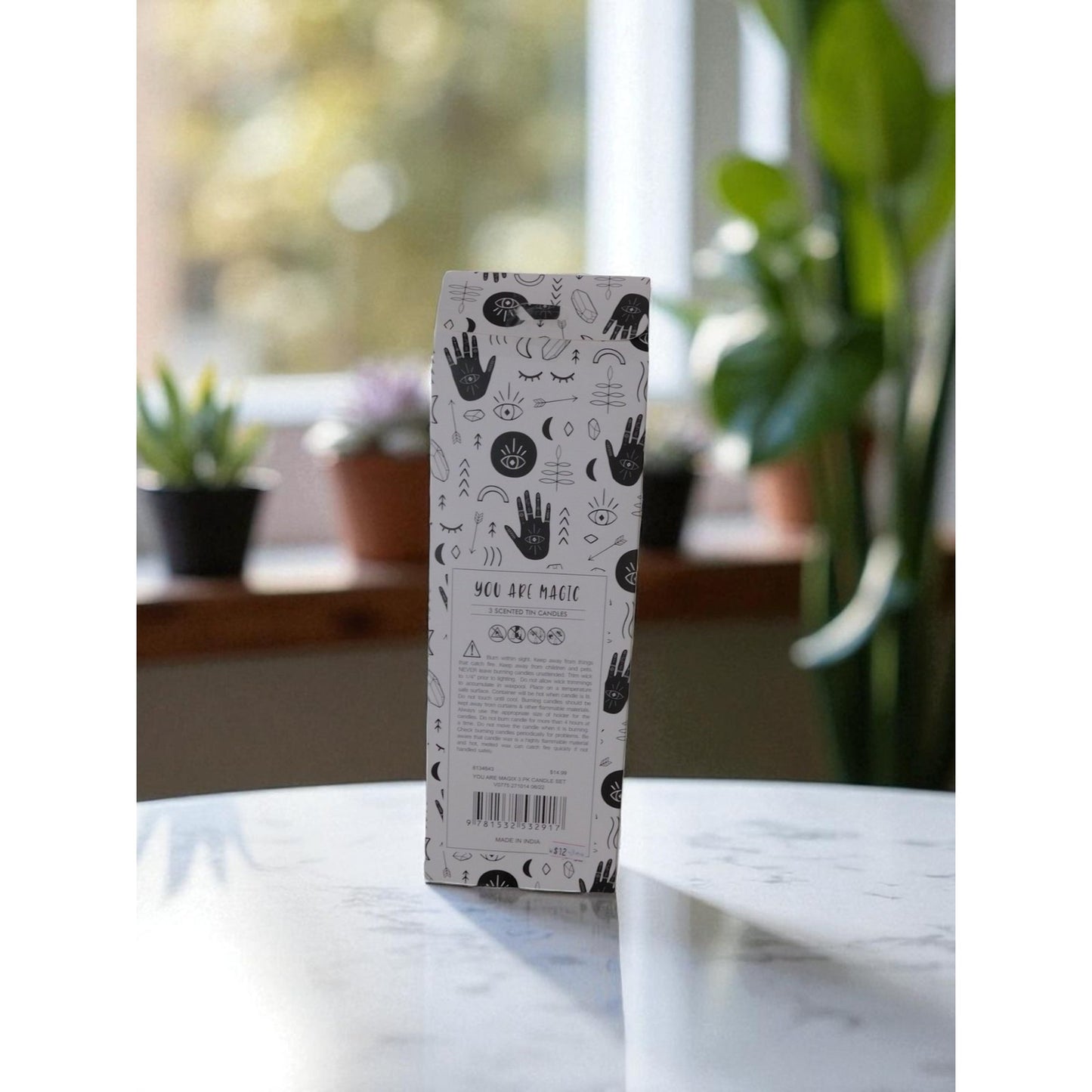 You Are Magic Scented Candle Set 3 Tin Clarity Mystic Purpose Crystals Gift Deco