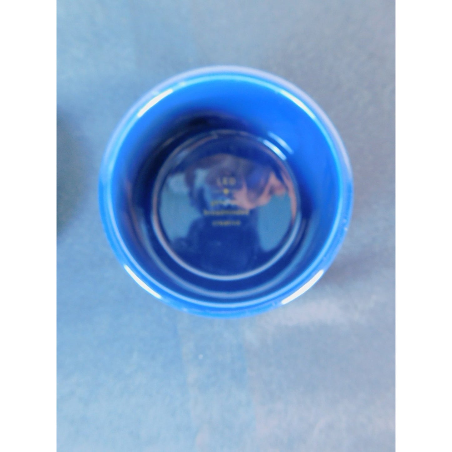 Leo Zodiac Trinket Box Blue Glass Astrological Lion Star Sign Jewelry Dish Gift