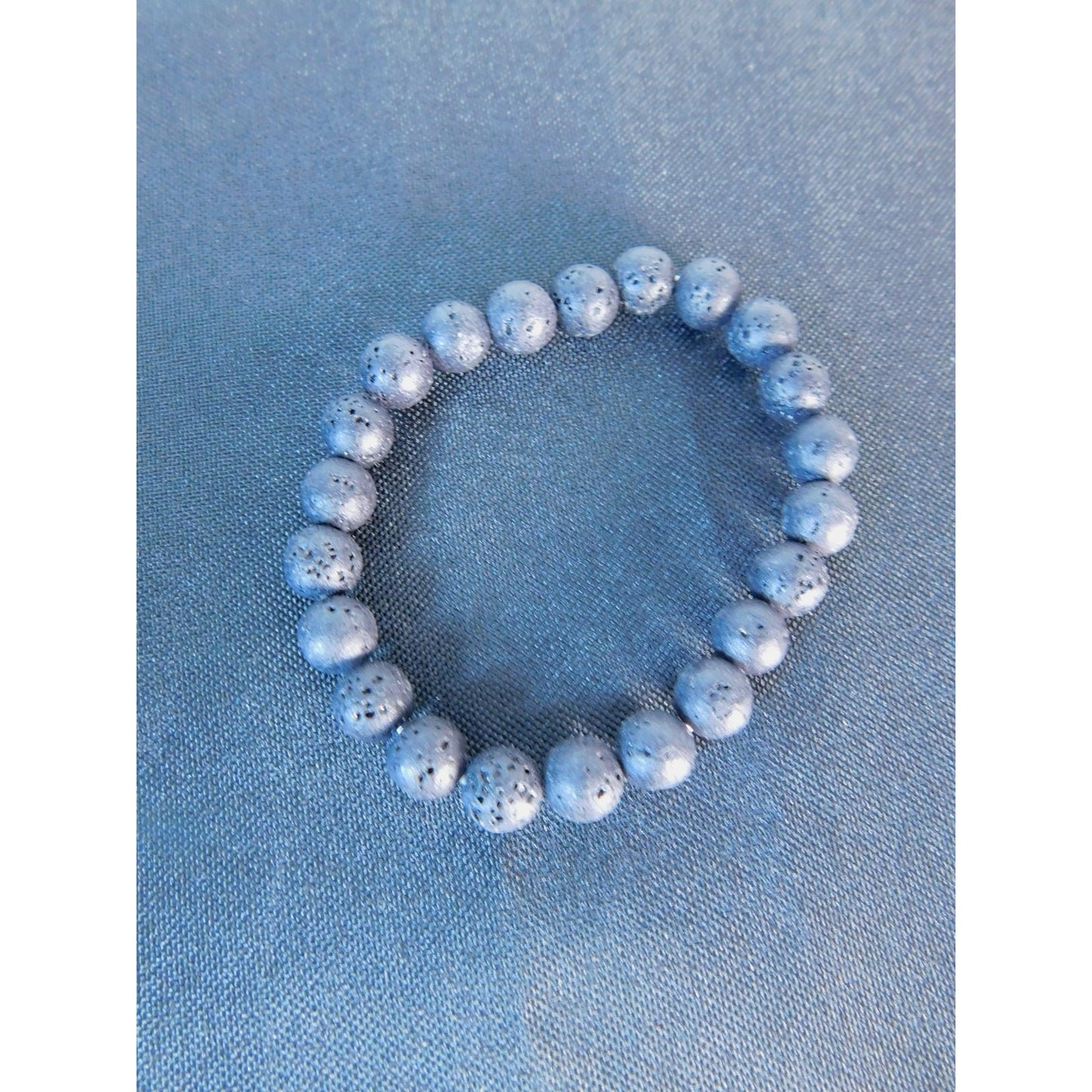 Lava Rock Healing Energy Bracelet Promotes Emotional Stability & Inner Strength