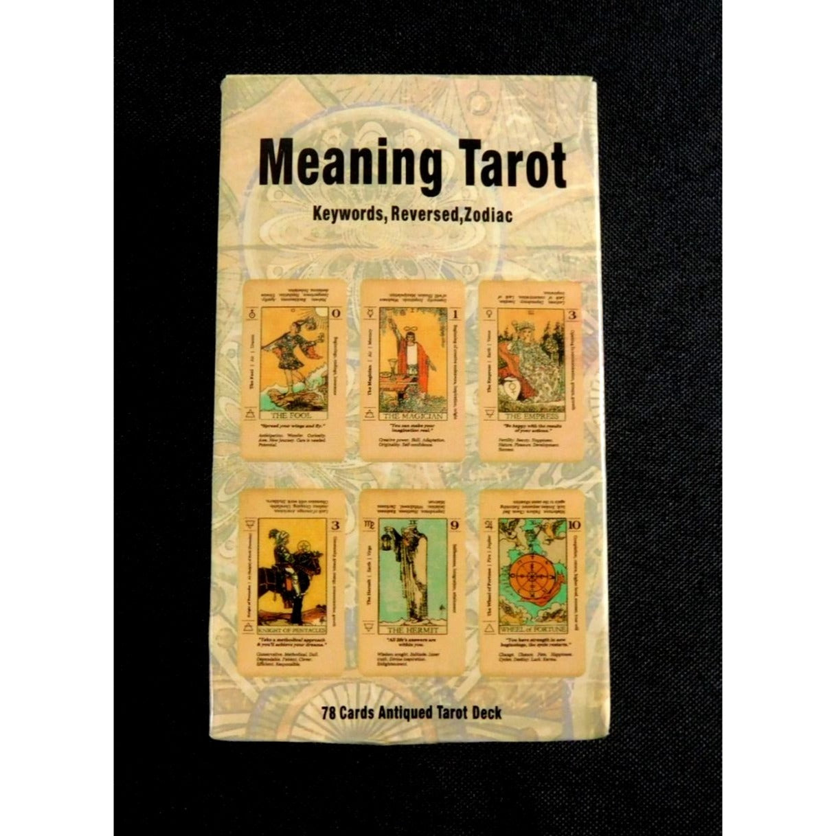 Signification du Tarot Jeu de Tarot Antique 78 Cartes de Tarot Sorcière Païenne Wiccan Divination