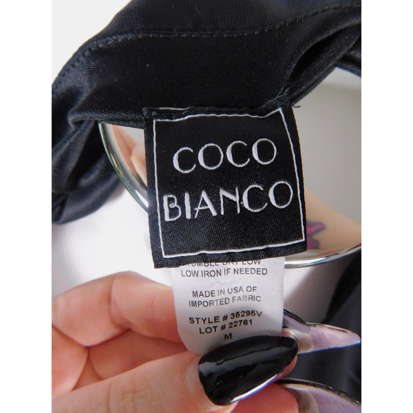 Coco Bianco Black Sheer Layered Top M Gothic Witchcore