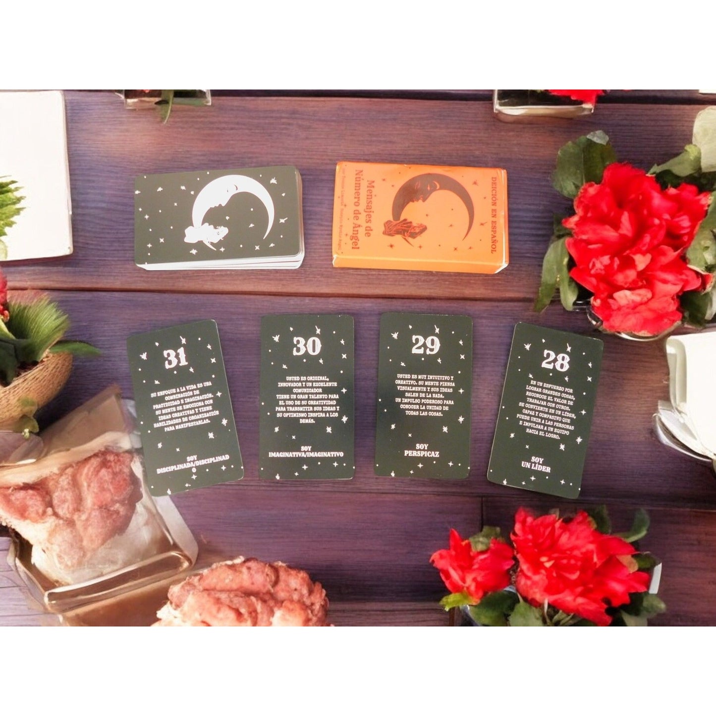 Jeu de cartes de tarot Mensajes De Número De Ángel en chiffres d'anges espagnols