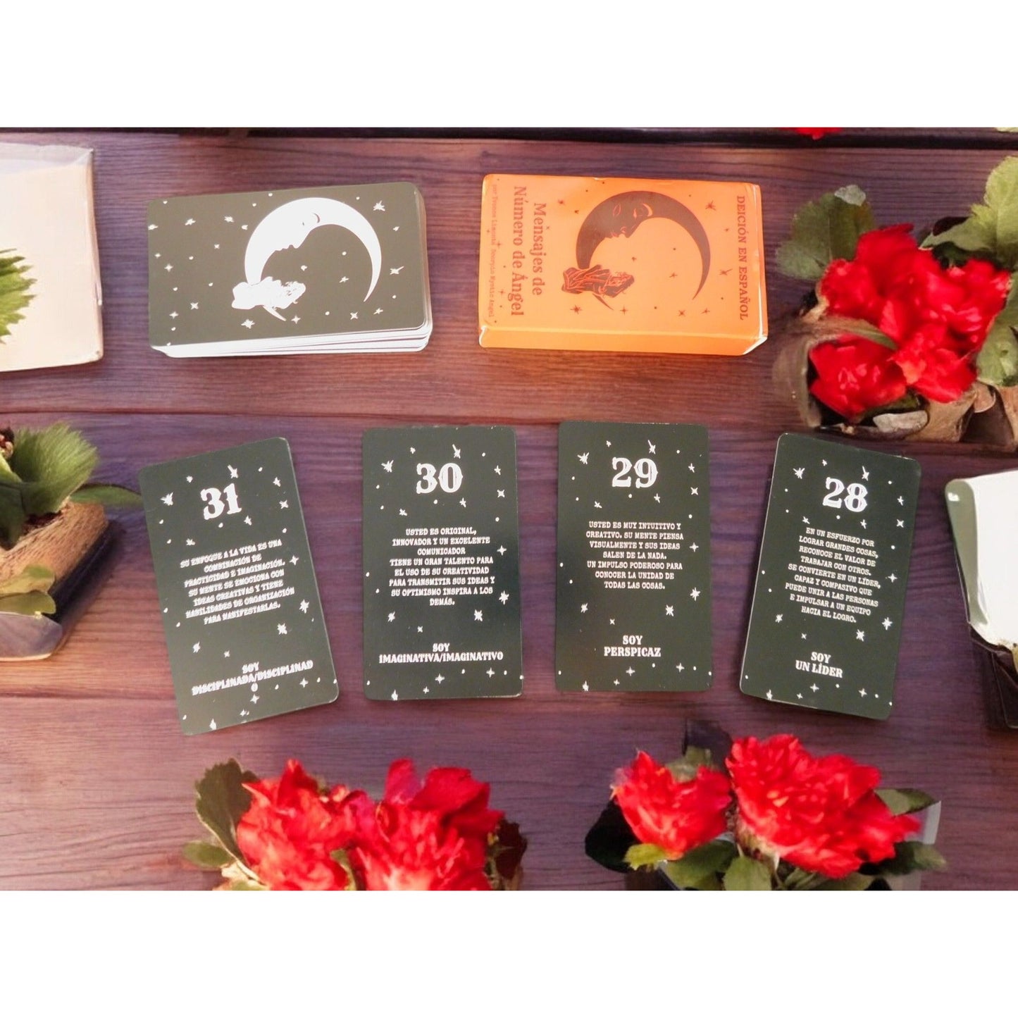 Jeu de cartes de tarot Mensajes De Número De Ángel en chiffres d'anges espagnols