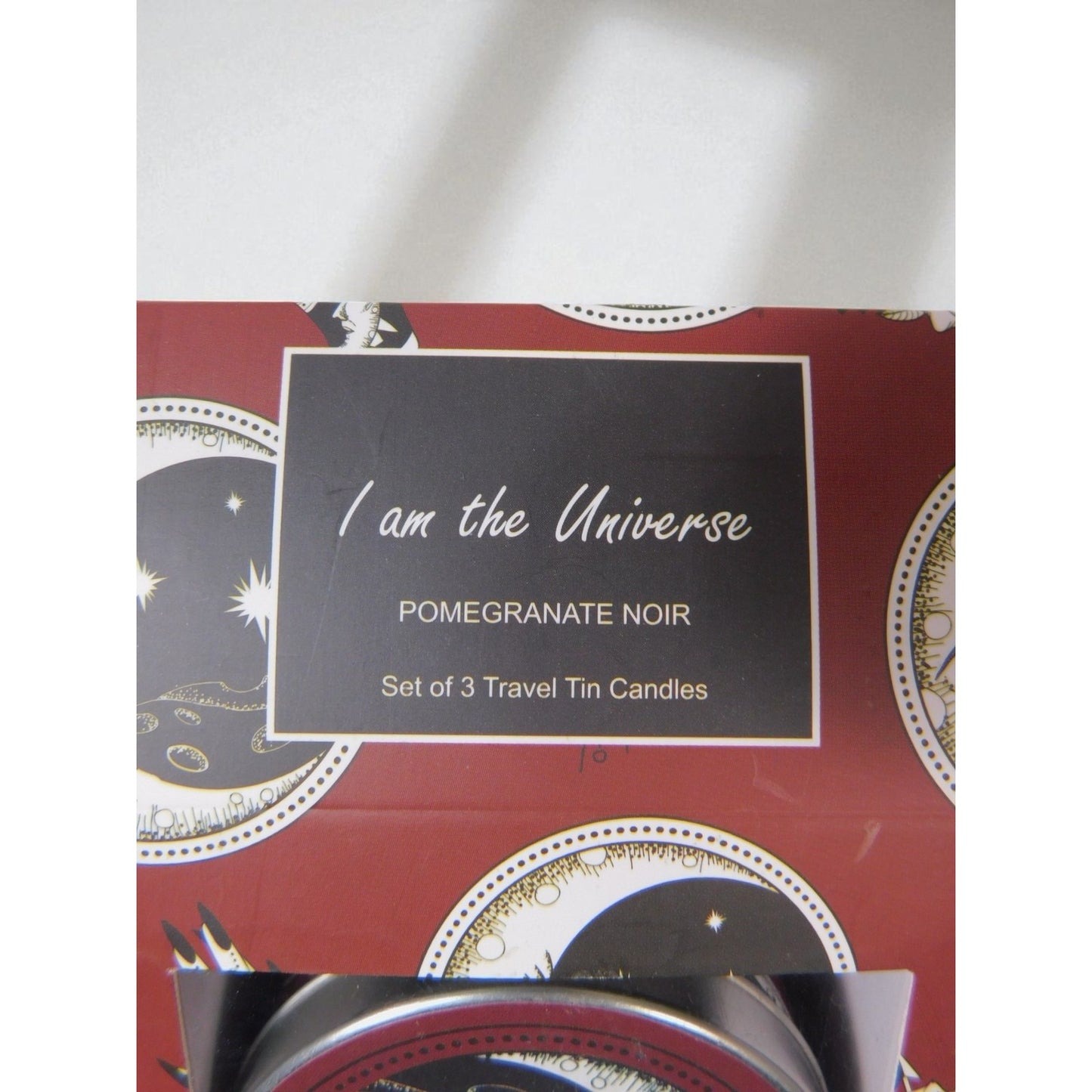 I Am The Universe Candle Set Travel Tin Pomegranate Noir Scented Decor Gift New
