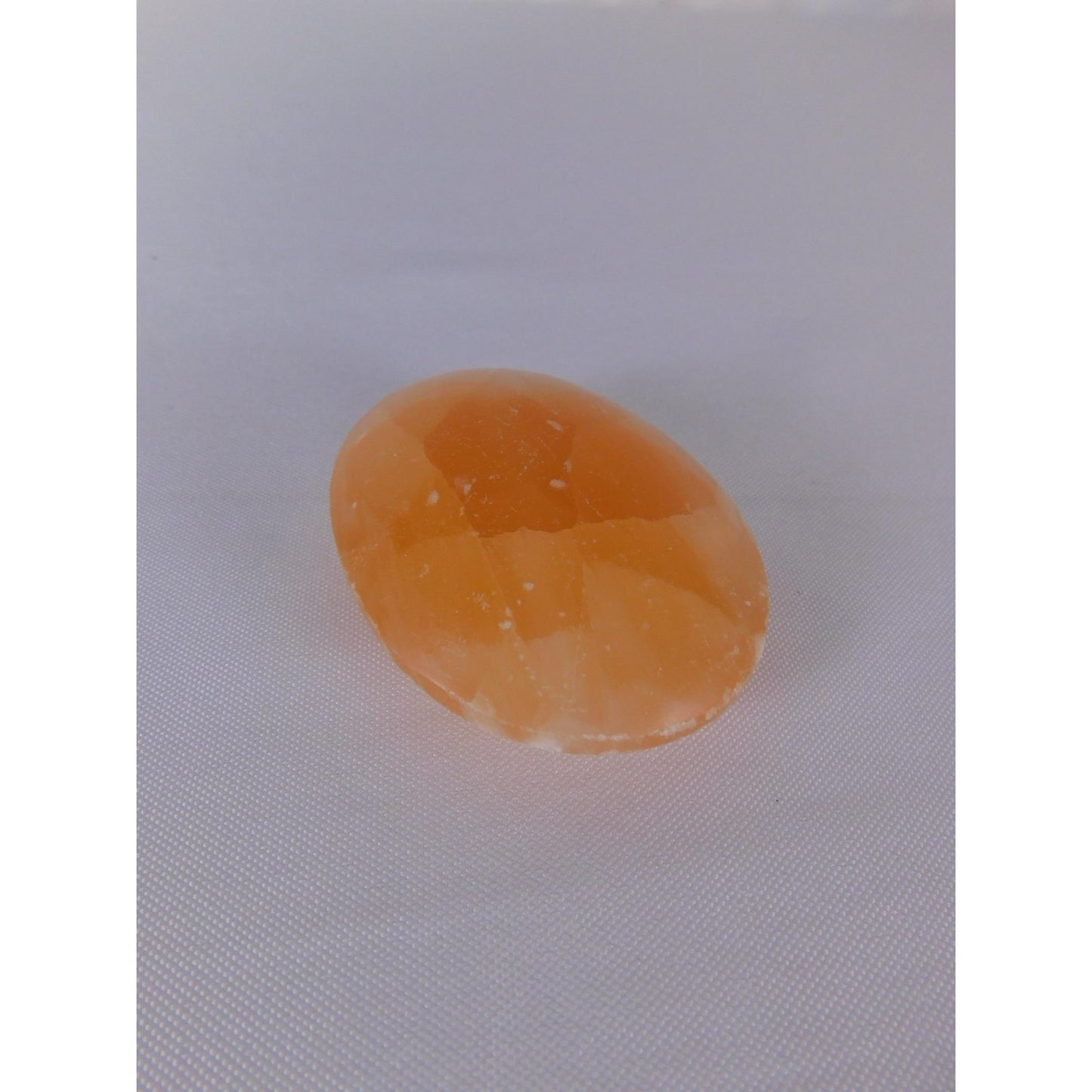 Natural Orange Calcite Palm Stone 0.85 Oz Polished Healing Crystal Worry Stone