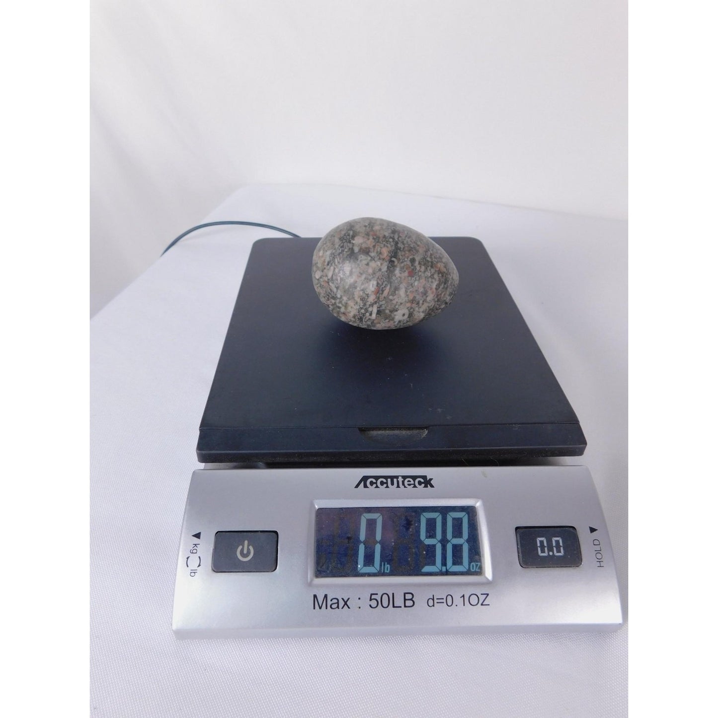 Small Polished Jasper Stone Egg Speckled Crystal Altar Decor Palm 0.98 Oz