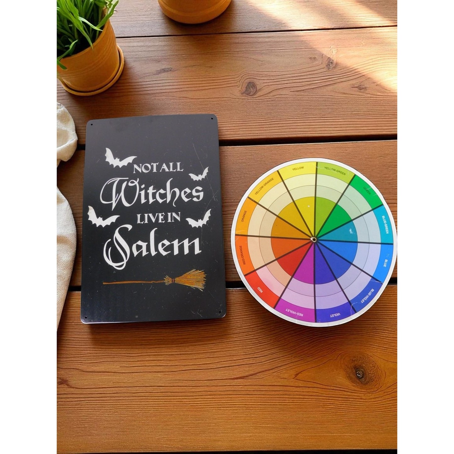 Not All Witches Live In Salem Metal Sign - 8x11.5 - New - Witchcore Gothic