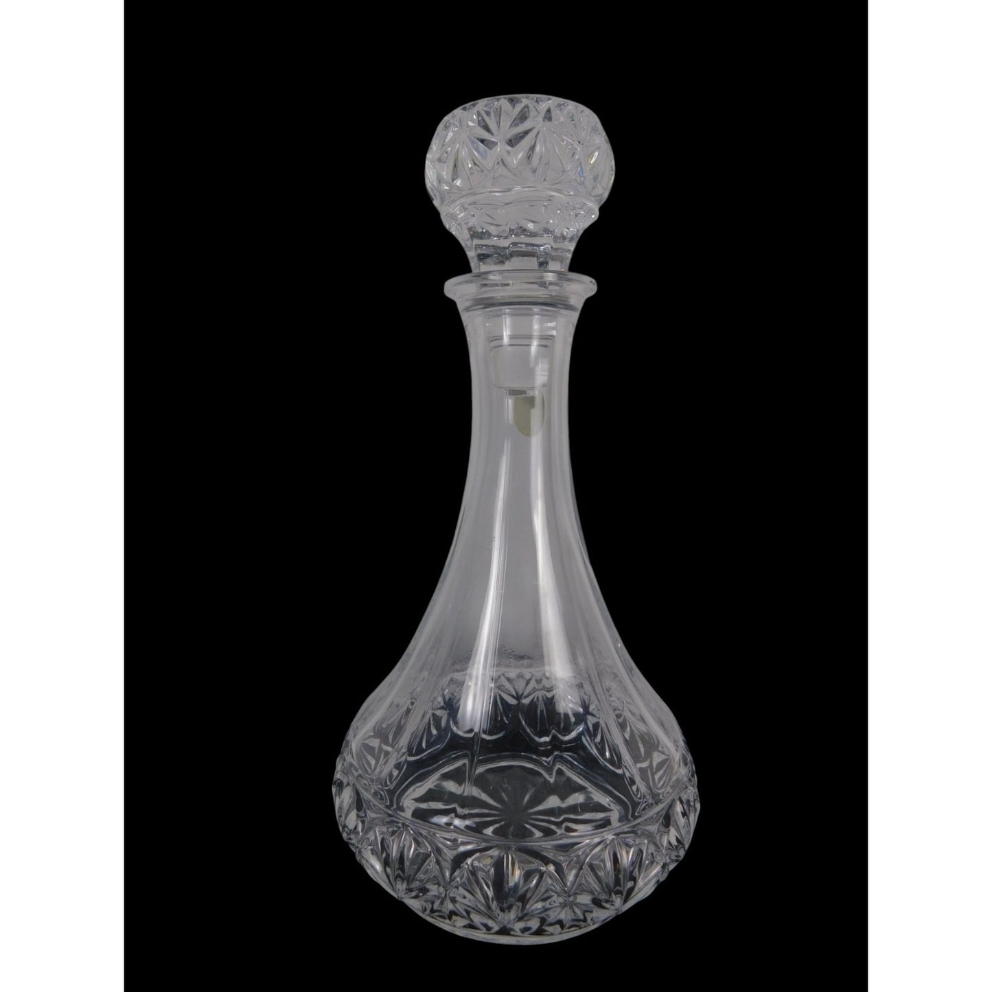 Vintage Crystal Glass Decanter With Stopper Elegant Cut Design For Whiskey/Wine