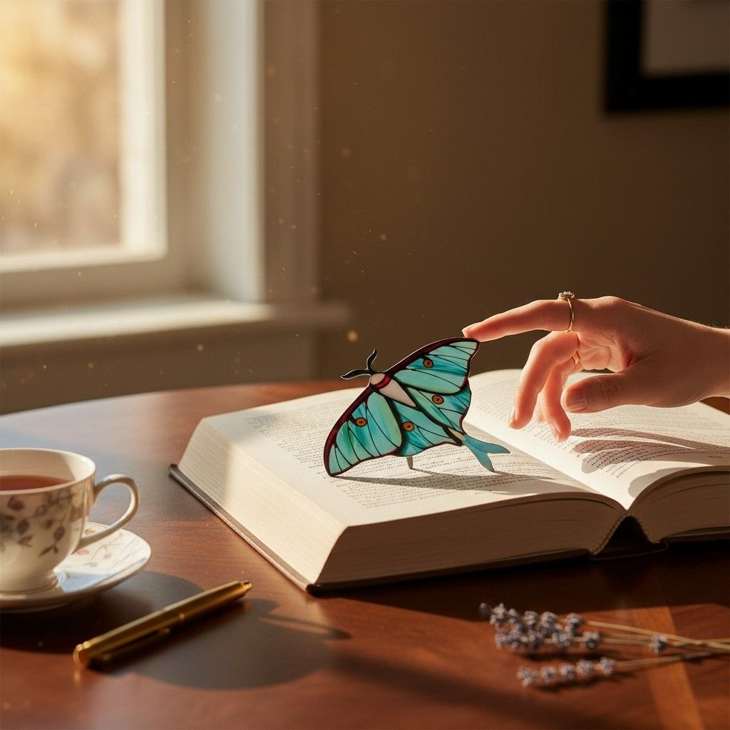 Blue Black Butterfly Acrylic Light Catcher 5.9" - Window Suncatcher - New