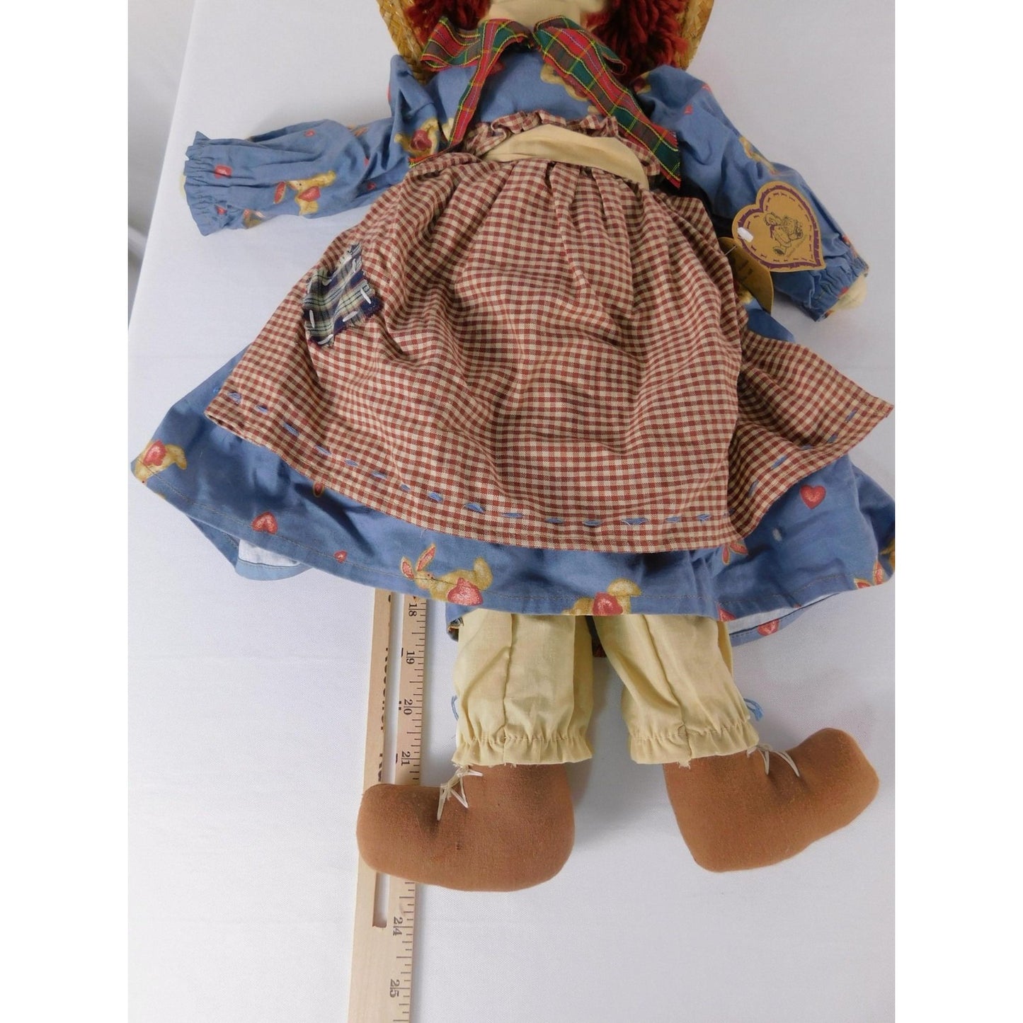 Vintage 1997 Heartfelt Collectibles Gracie Rag Doll American Artists 24 Inch