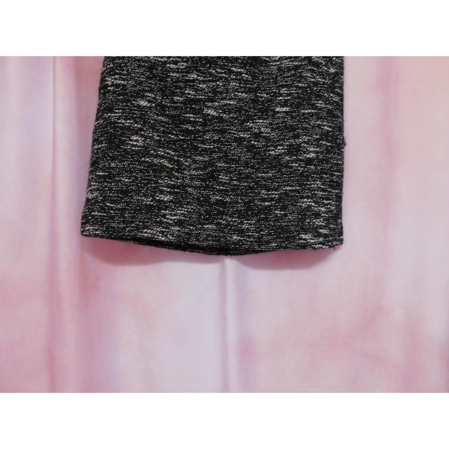 Mini-jupe en tweed mélangé de laine Talbots Petites pour femmes 4P avec poches noires