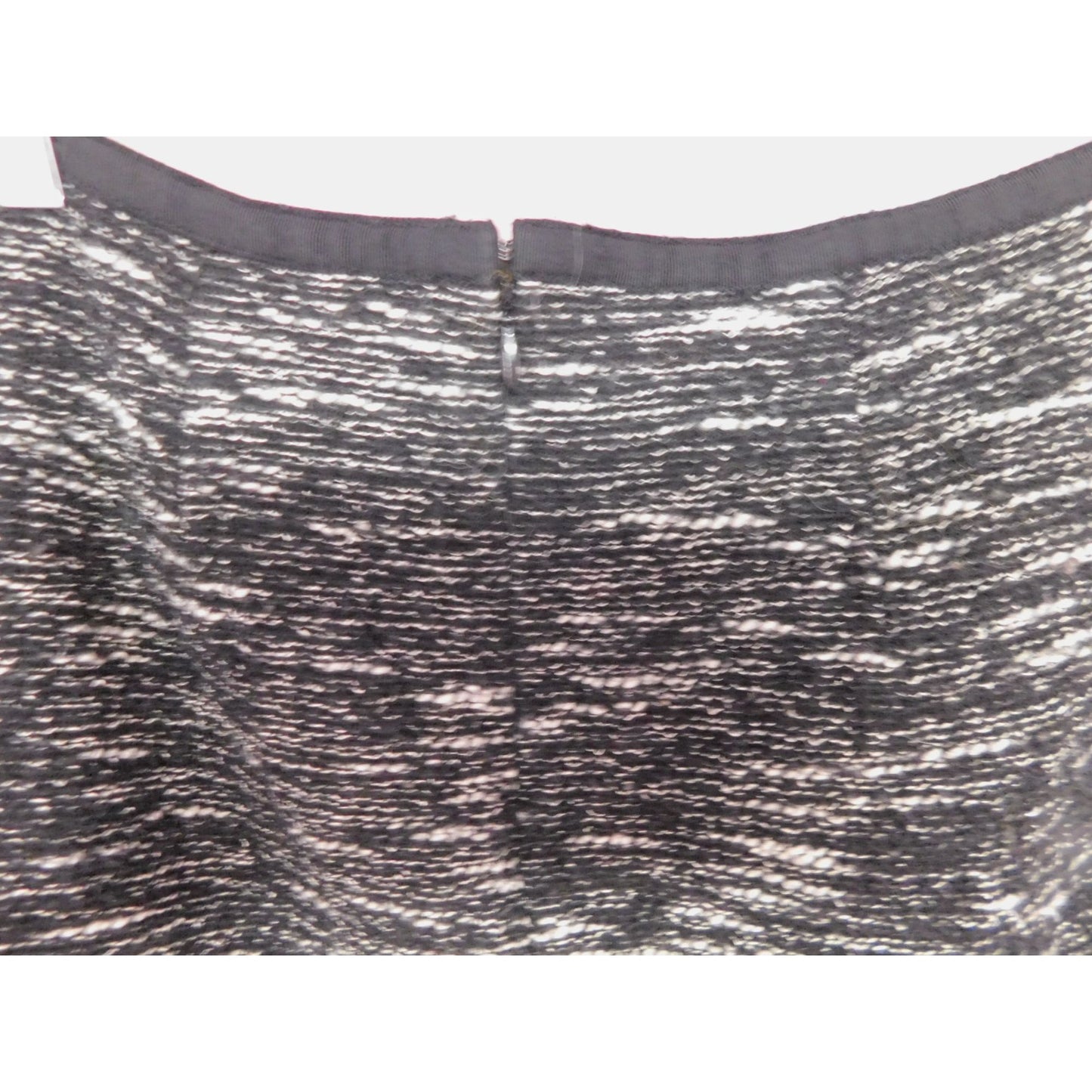 Mini-jupe en tweed mélangé de laine Talbots Petites pour femmes 4P avec poches noires