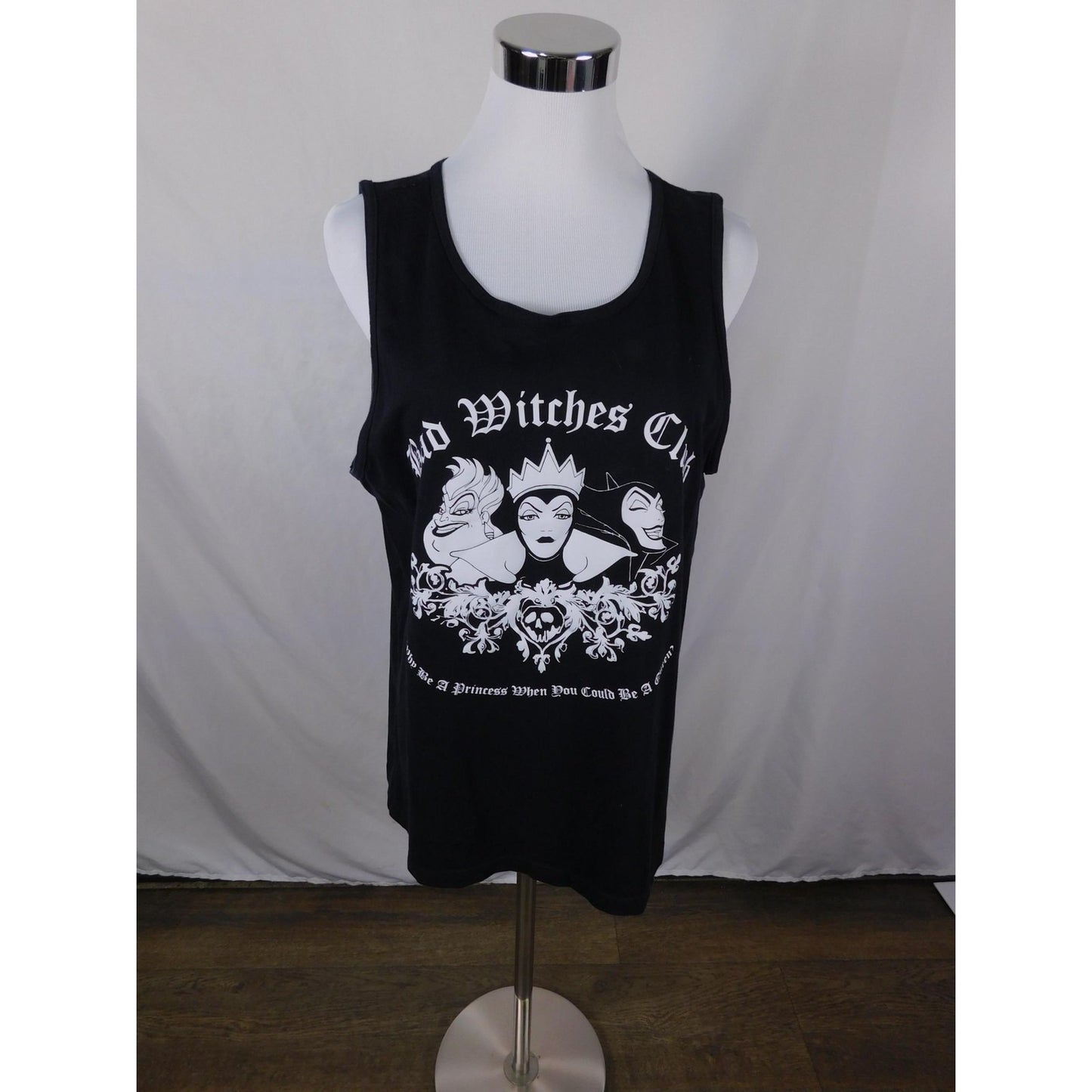 Bad Witches Club Shirt Women's Large Black Tank Top Graphic Goth
