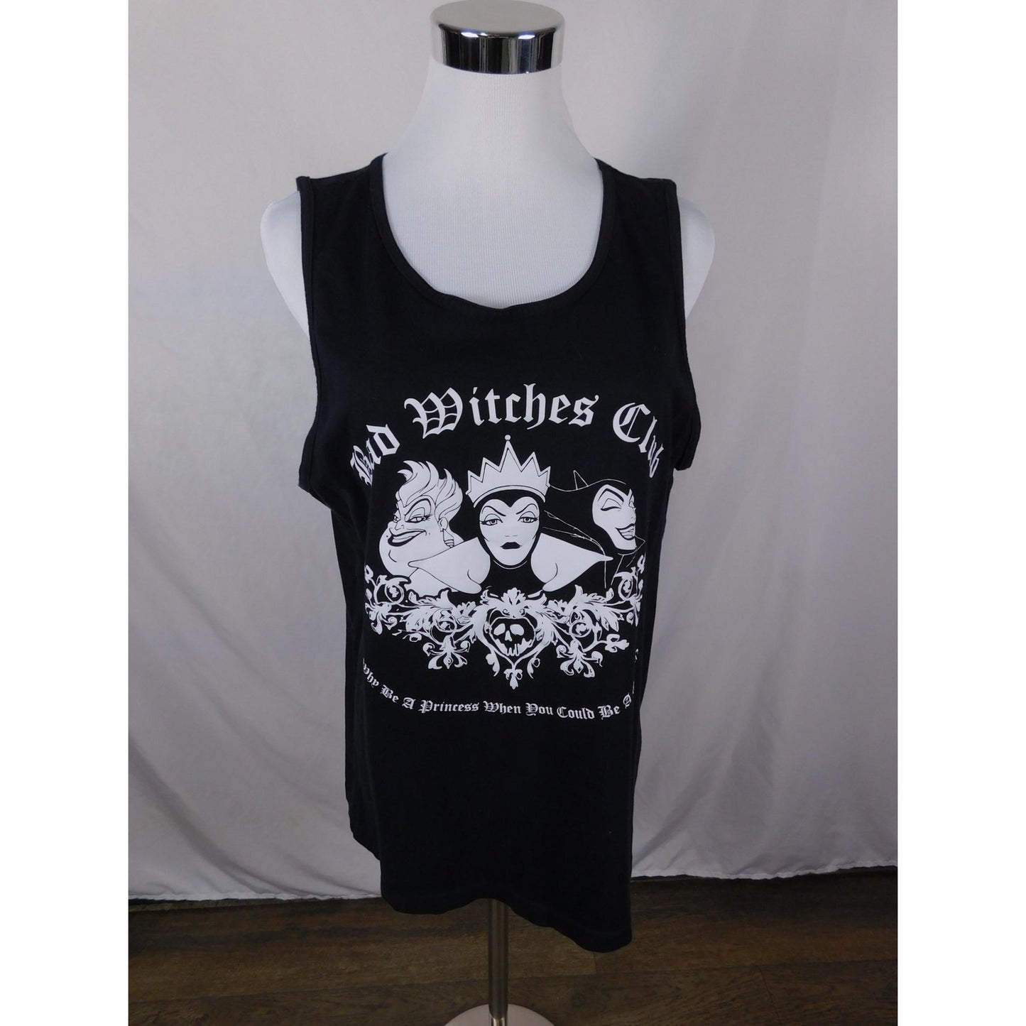 Bad Witches Club Shirt Women's Large Black Tank Top Graphic Goth