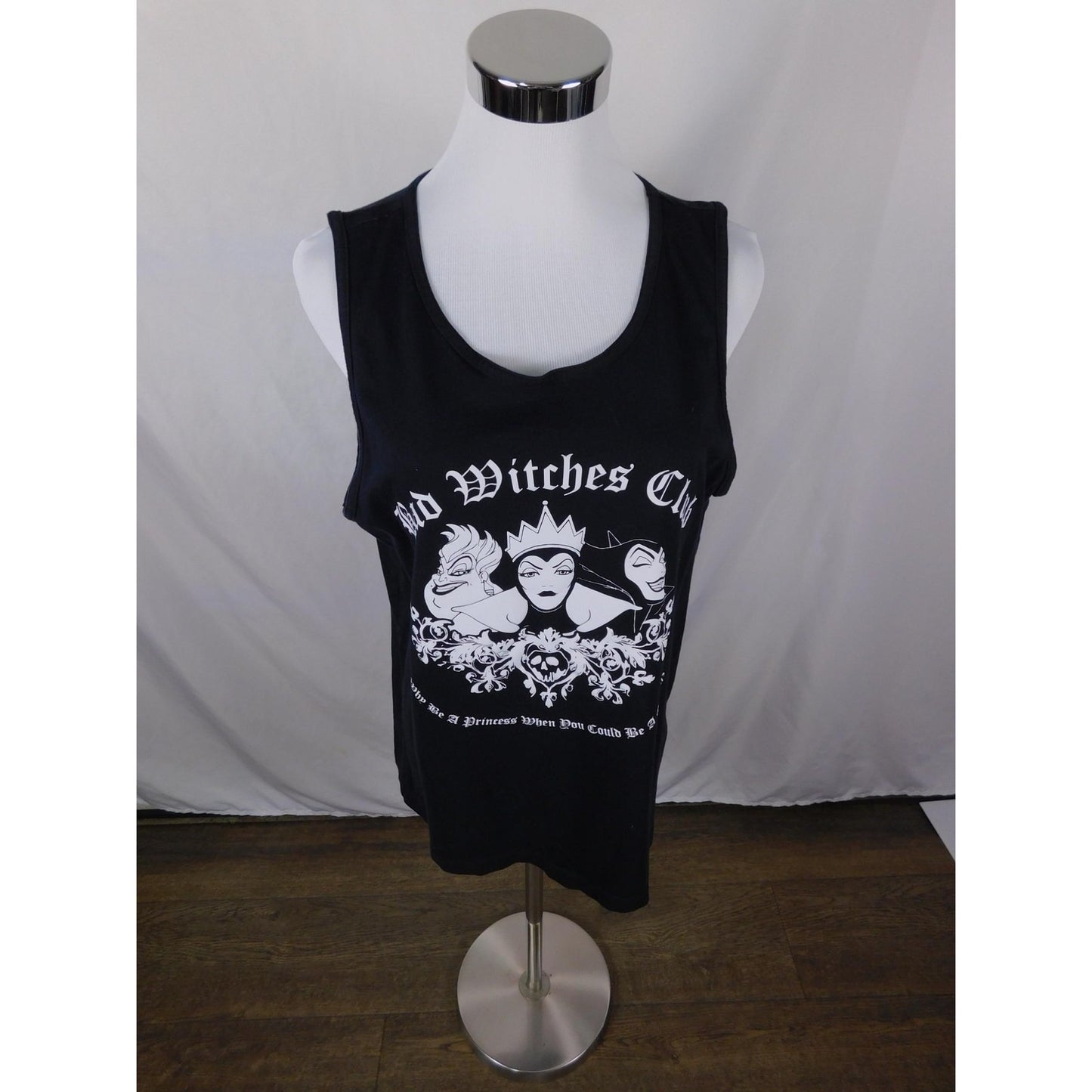 Bad Witches Club Shirt Women's Large Black Tank Top Graphic Goth