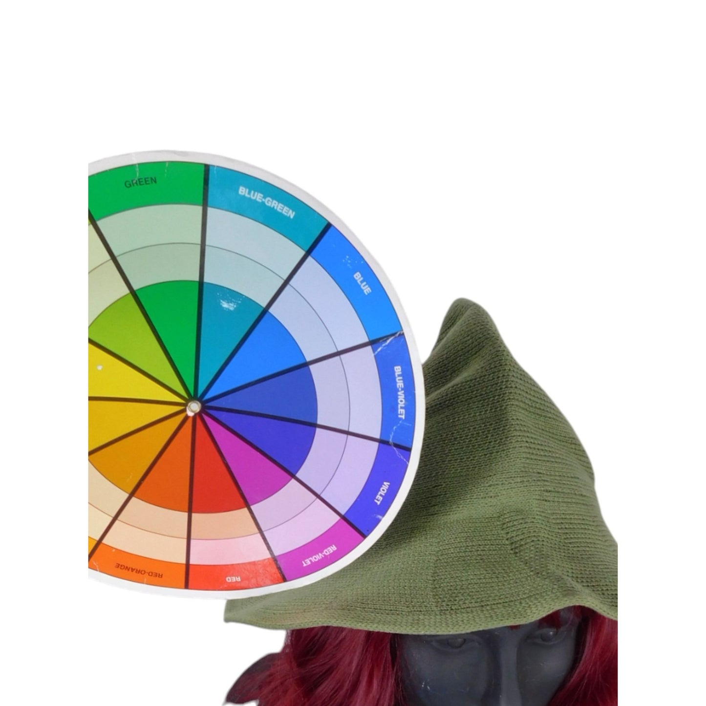 Green Woven Wool Blend Witch Hat - Adult Ritual & Everyday Wear - New