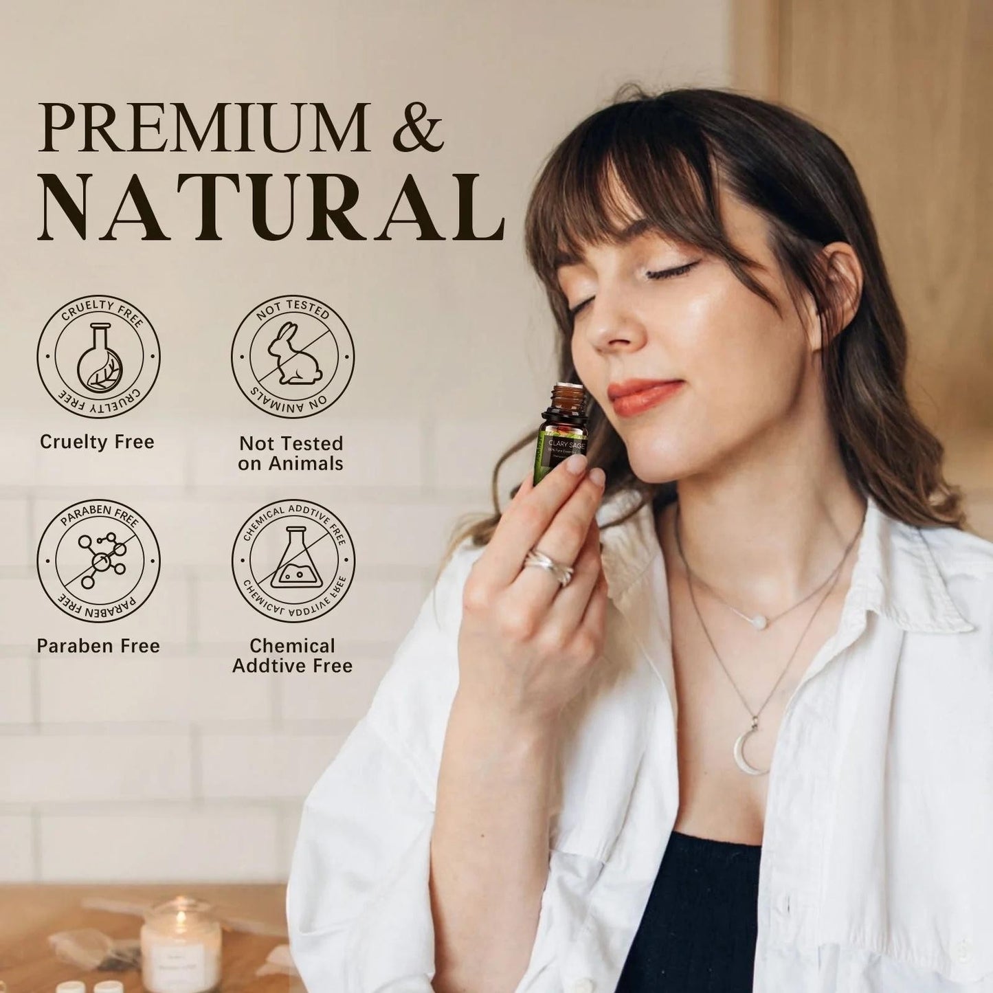 AESHORY Woody & Herbal Essential Oils Set 14 Pack 5ml Aromatherapy Diffuser Use