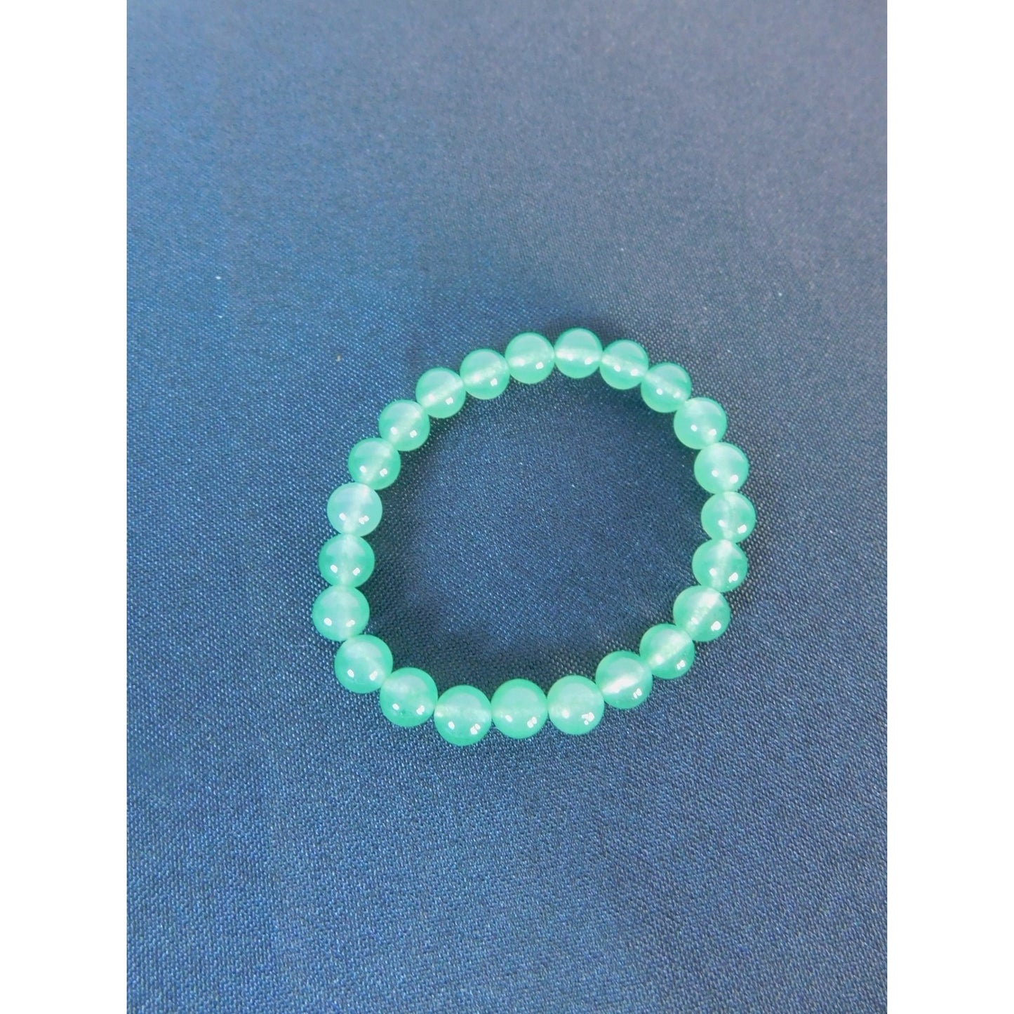 Green Aventurine Bead Bracelet Stretch Crystal Healing Energy Balance Gemstone J