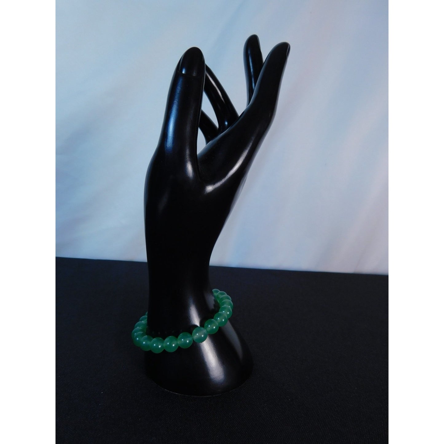 Green Aventurine Bead Bracelet Stretch Crystal Healing Energy Balance Gemstone J