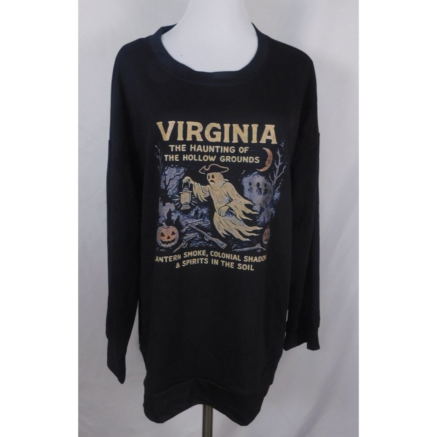 Virginia Ghost Sweatshirt XL Colonial Witchcore Gothic New