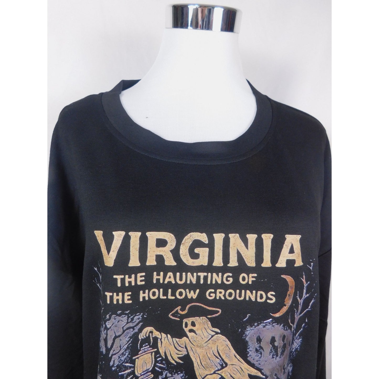 Virginia Ghost Sweatshirt XL Colonial Witchcore Gothic New