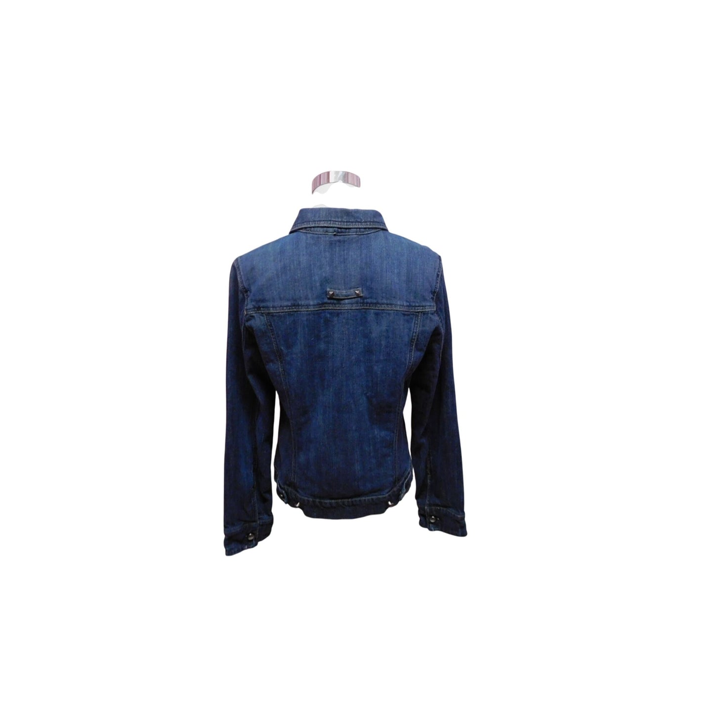 Vtg Code Bleu Womens Blue Denim Jacket Decorative Front Pockets Sz M