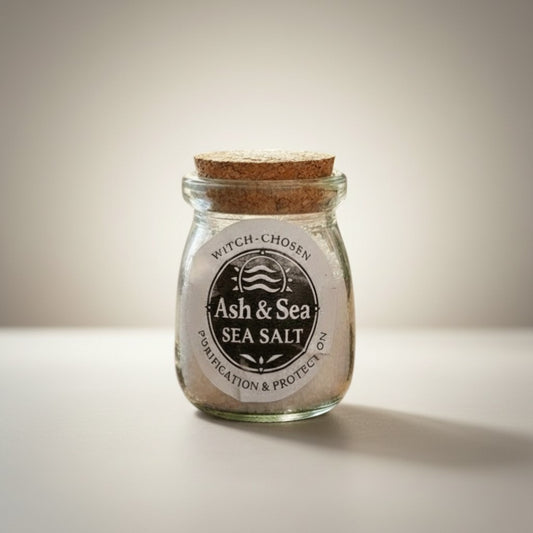 Ash & Sea Sea Salt Witch-Chosen Purification Protection Ritual Jar Wicca Altar