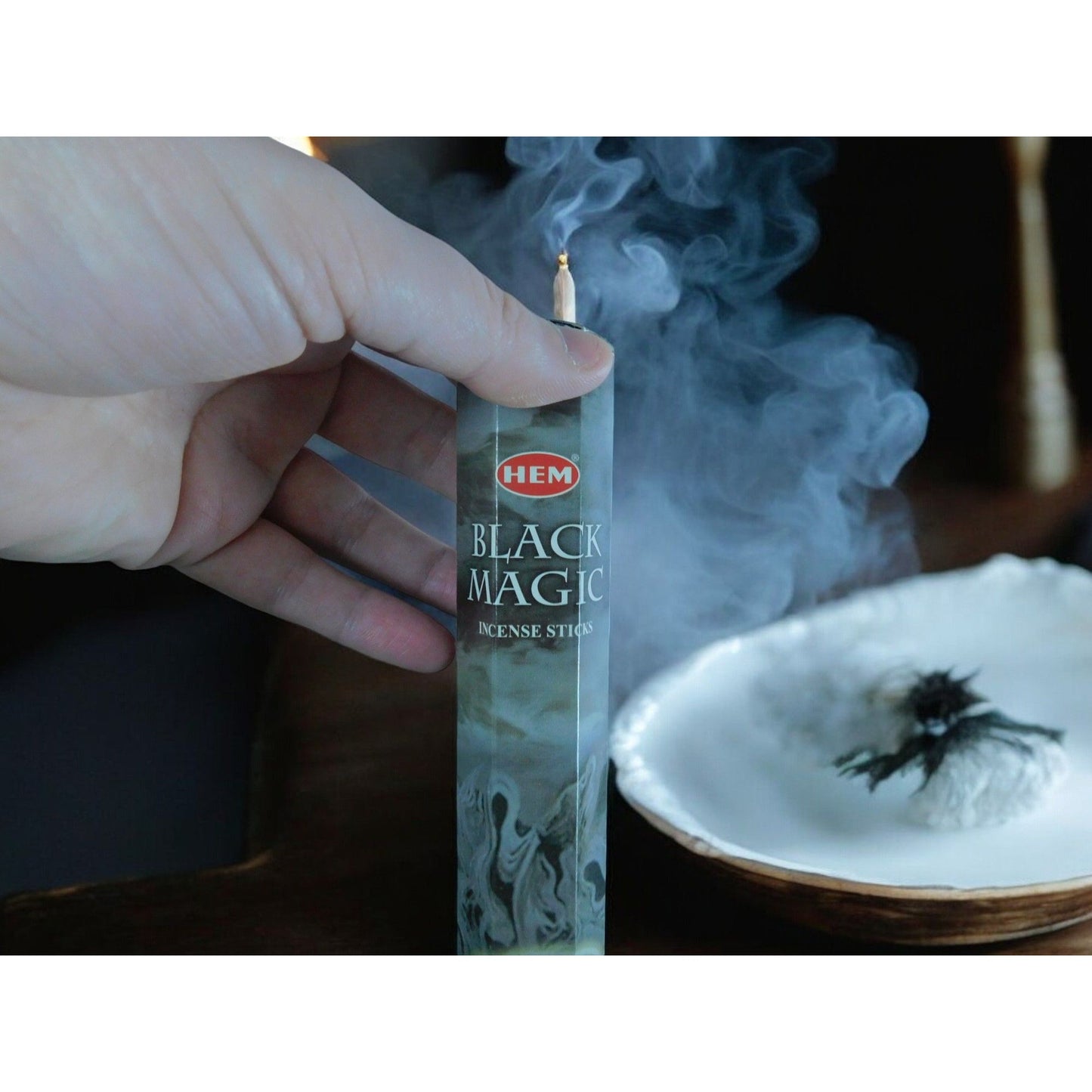 Bâtonnets d'encens Hem Black Magic 20 unités Parfum mystique pour la relaxation, la méditation et les pratiques spirituelles