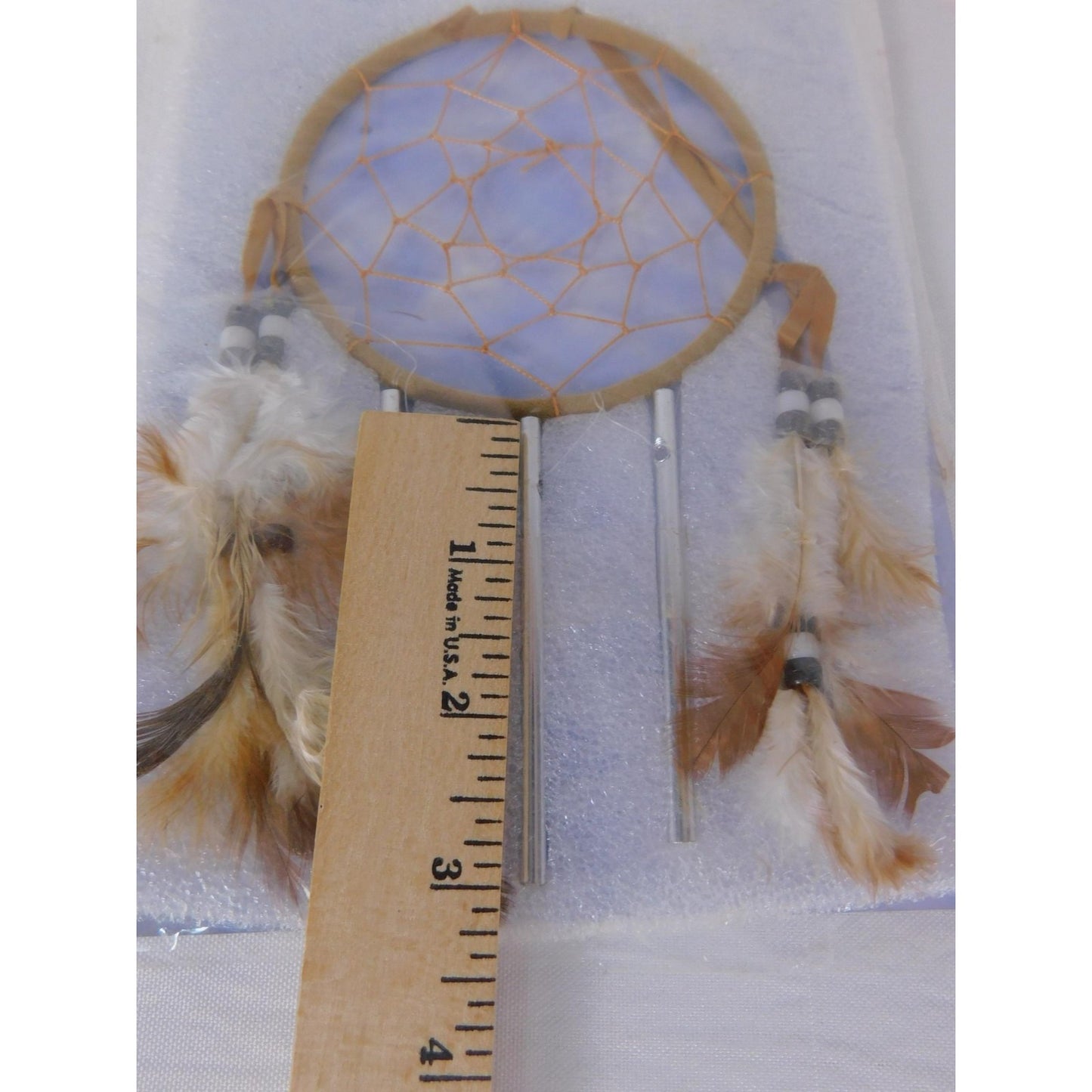 Multicolor Feather Dream Catcher Small Boho Wall Hanging Wind Chime Decor