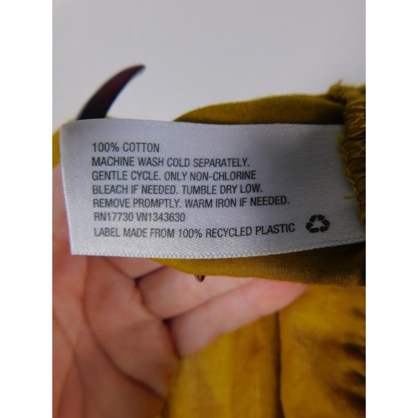 A New Day Mustard Eyelet Ruffle Sleeve Top Boho Witch M