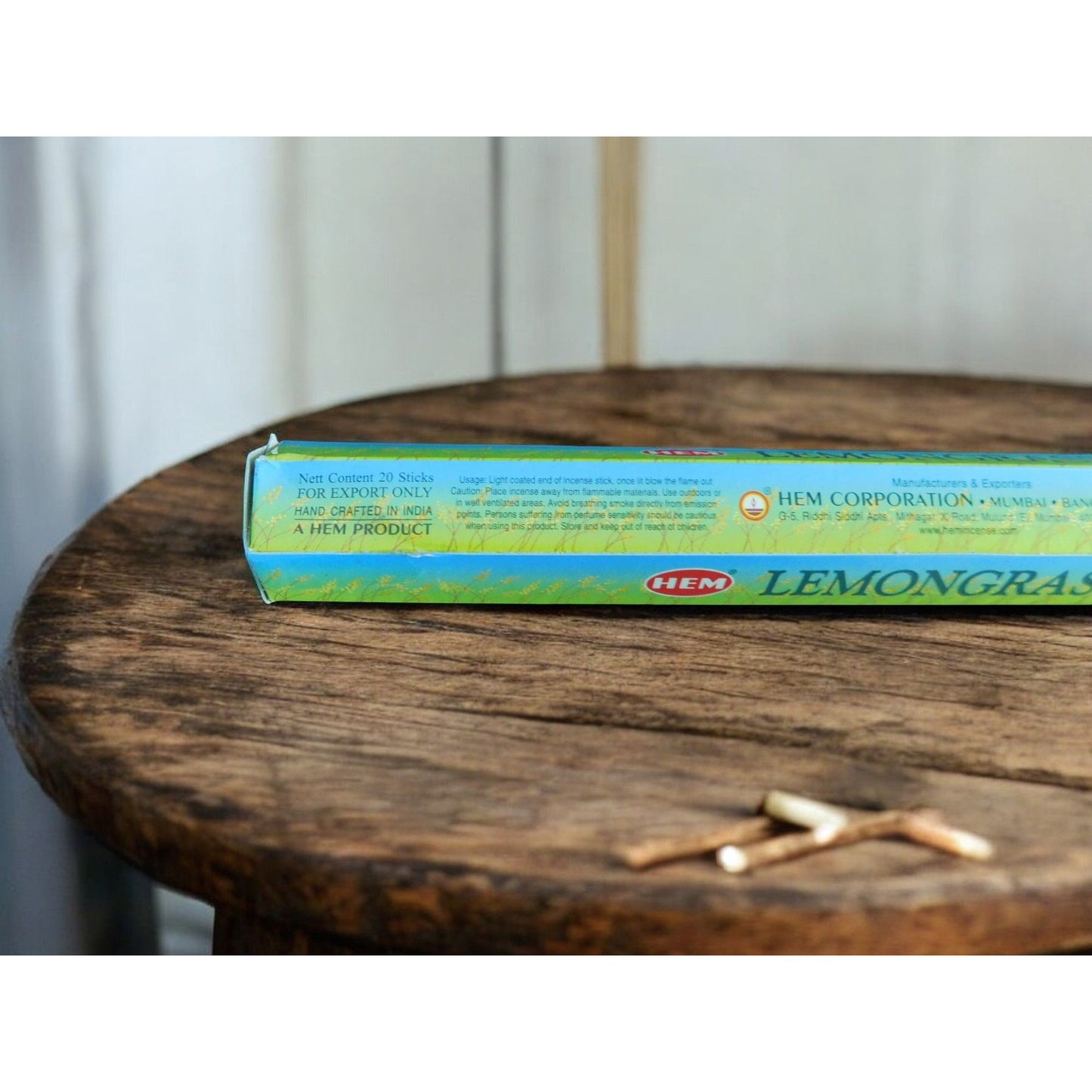 HEM Citronnelle 20 Bâtonnets d'encens Aromatique et apaisant Relaxation Méditation