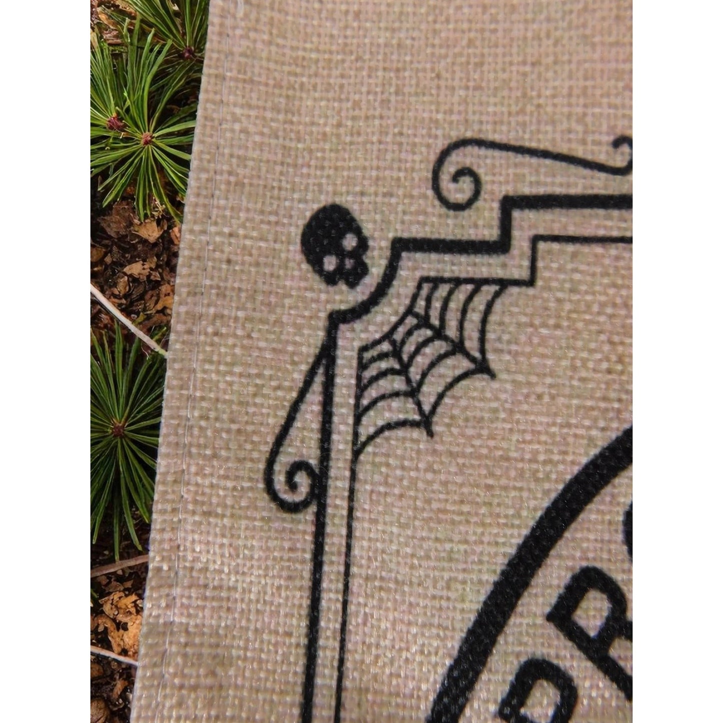 Protected by Witchcraft Garden Flag Halloween Outdoor Yard Banner Pagan Wicca