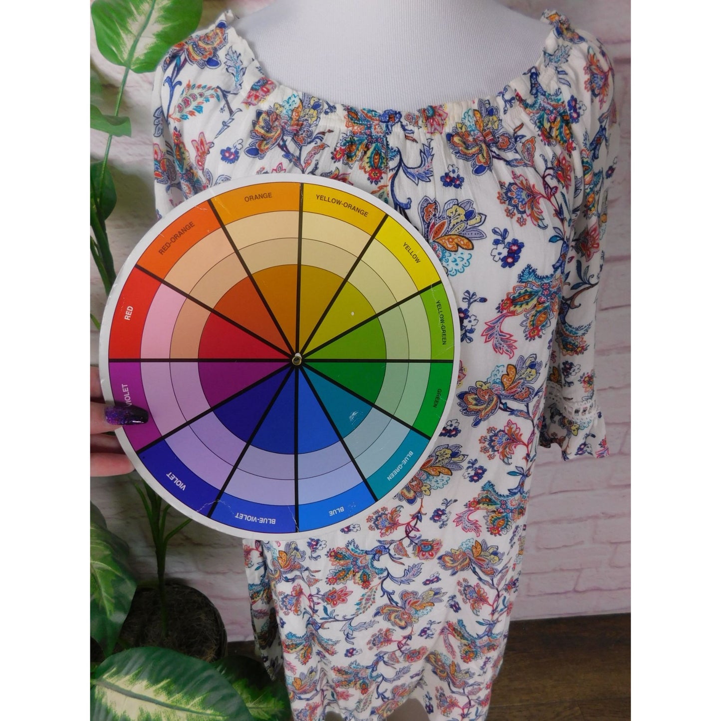 Robe droite Naif Petite taille M à fleurs, épaules dénudées, manches 3/4, style paysan, doublée, style bohème