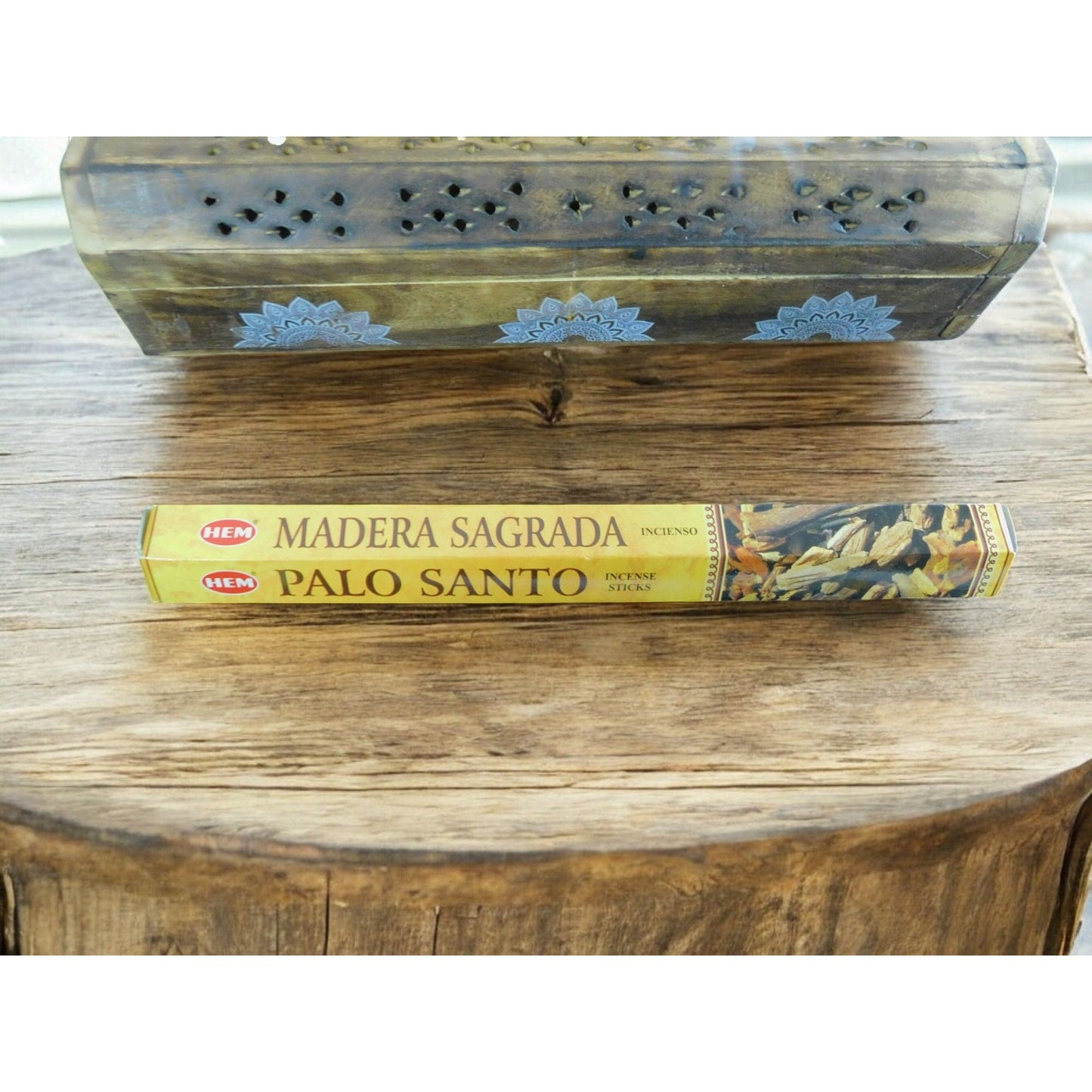 HEM Palo Santo Madera Sagrada 20 Incense Sticks Relaxation Meditation & Spiritual Practices