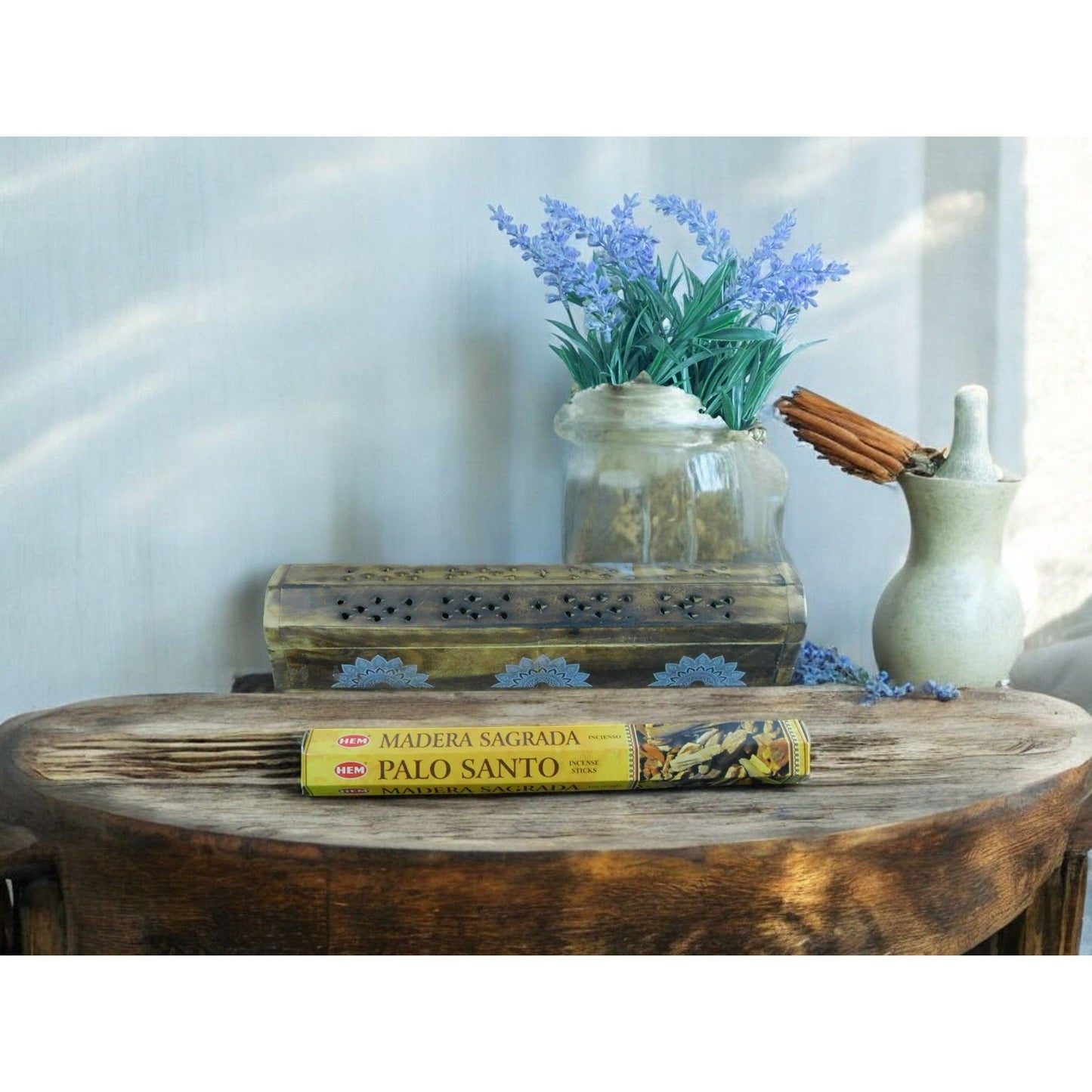 HEM Palo Santo Madera Sagrada 20 Incense Sticks Relaxation Meditation & Spiritual Practices