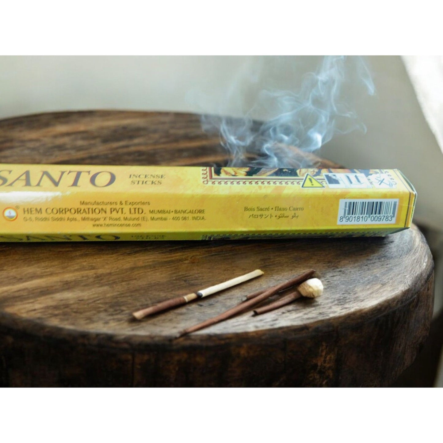 HEM Palo Santo Madera Sagrada 20 Incense Sticks Relaxation Meditation & Spiritual Practices