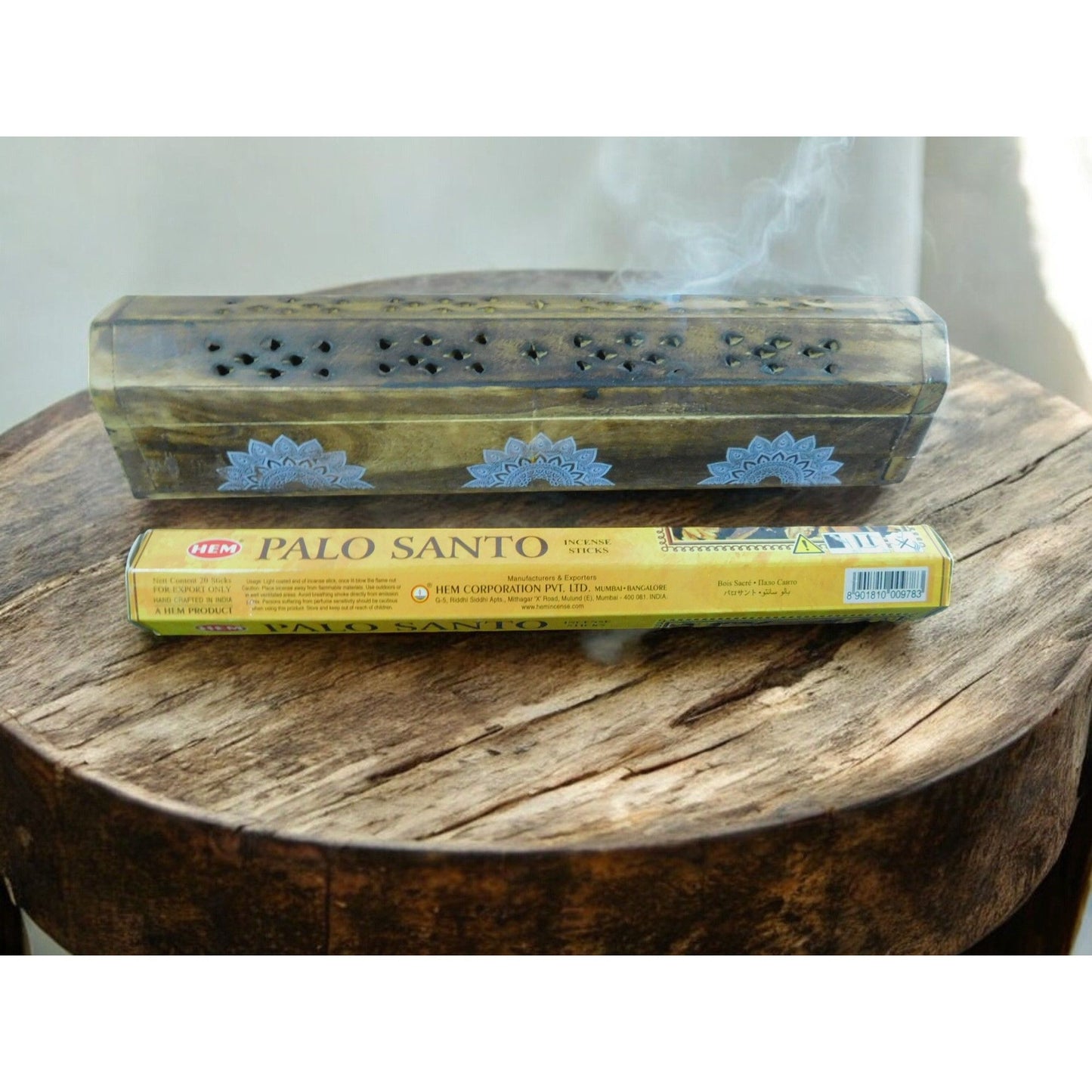 HEM Palo Santo Madera Sagrada 20 Incense Sticks Relaxation Meditation & Spiritual Practices