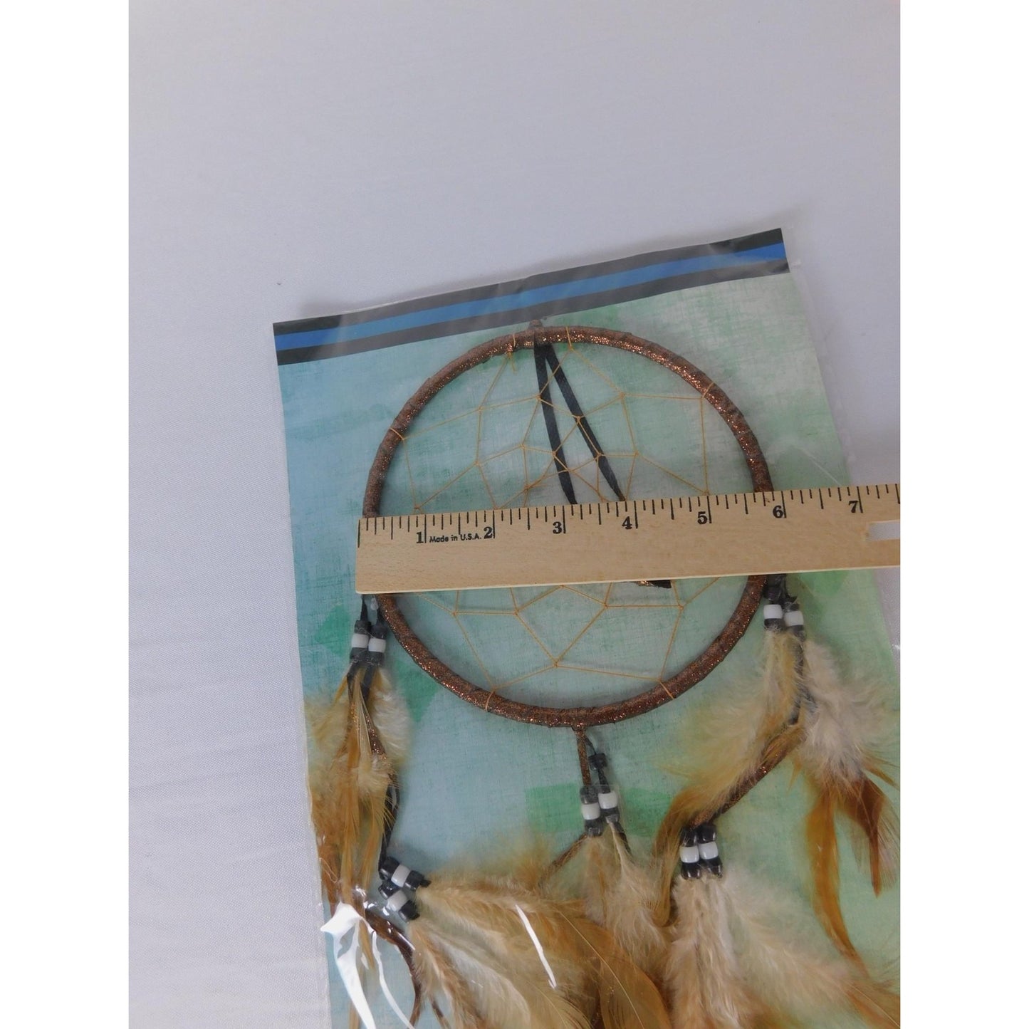 St. Joseph's Indian School Brown Feather Dream Catcher Boho Wall Bedroom Decor