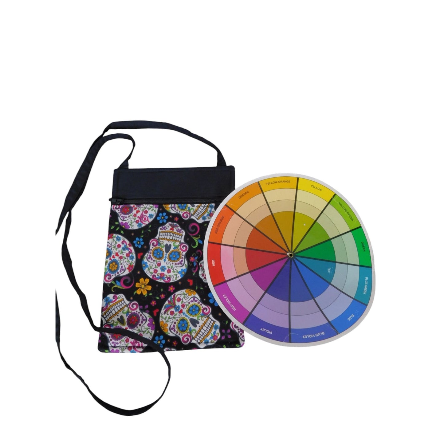 Sugar Skull Crossbody Handcrafted 9.5" x 6.5" New