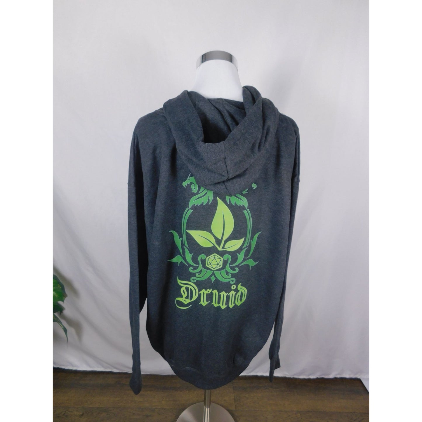 Druid Hoodie XL Green Crest Graphic Forest Witchcore New