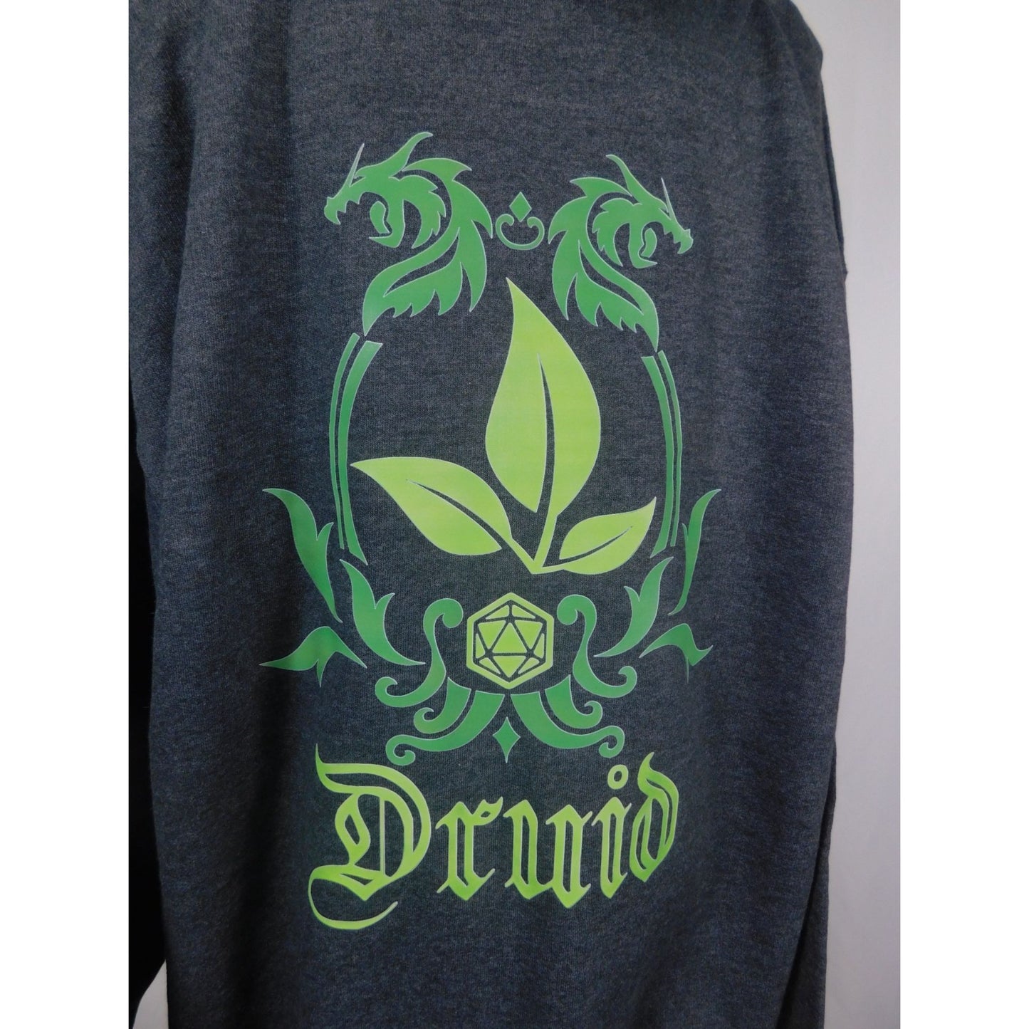 Druid Hoodie XL Green Crest Graphic Forest Witchcore New