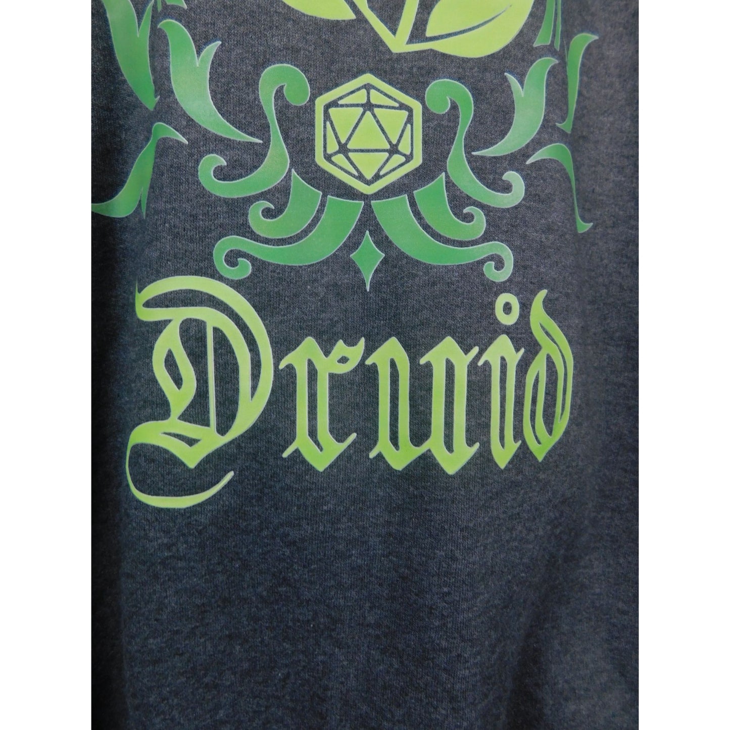 Druid Hoodie XL Green Crest Graphic Forest Witchcore New