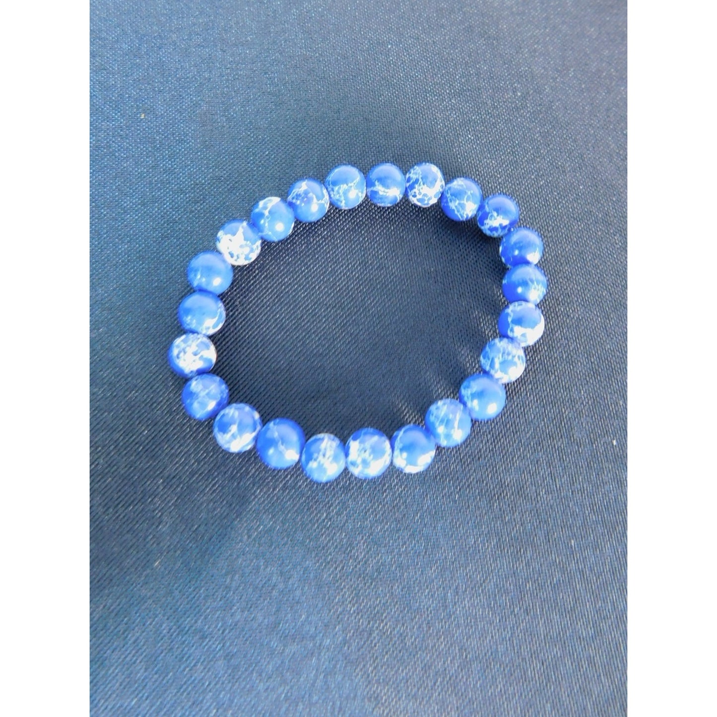 Imperial Jasper Stretch Bracelet Gemstone Beads Boho Healing Jewelry Gift Womens