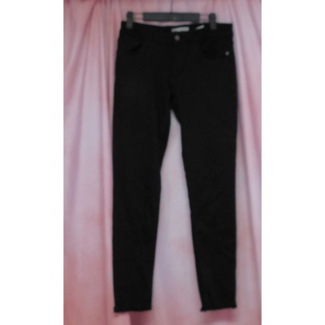 Jean skinny en denim à ourlet brut DL1961 pour femme, taille 27, noir
