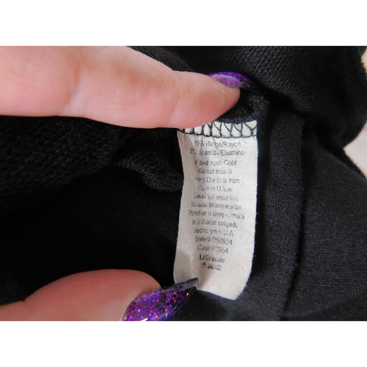 Robe mi-longue à lacets Potters Pot - Taille L - Manches courtes - Noir