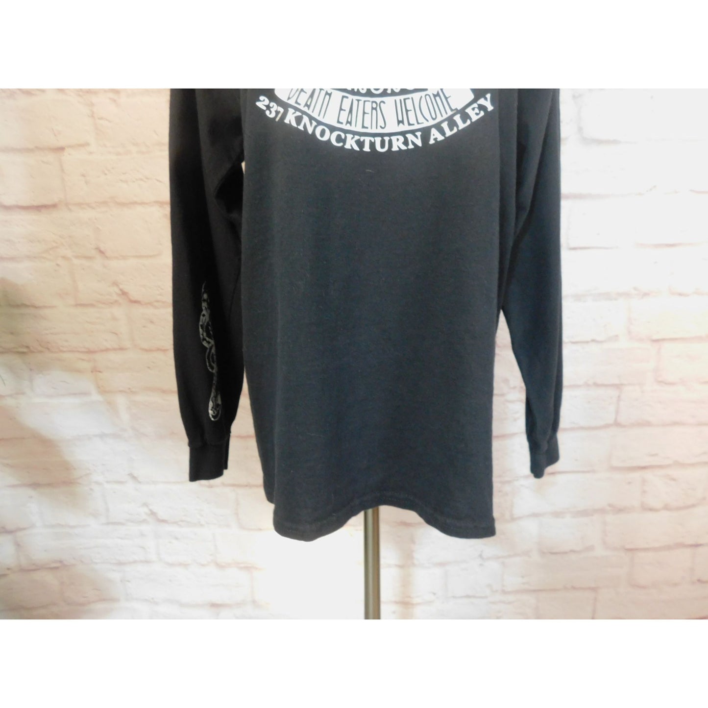Chemise à manches longues Borgin & Burkes Harry Potter en coton épais noir M